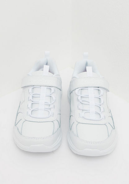 Skechers Low Top Sneakers with Hook and Loop Closure-Girl%27s School Shoes-image-1