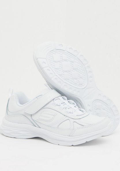Skechers Low Top Sneakers with Hook and Loop Closure-Girl%27s School Shoes-image-2
