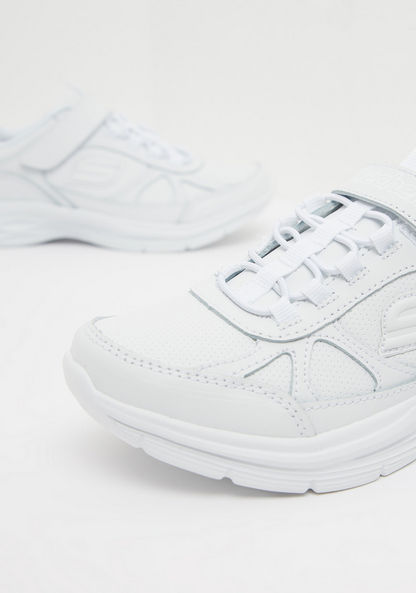 Skechers Low Top Sneakers with Hook and Loop Closure-Girl%27s School Shoes-image-3