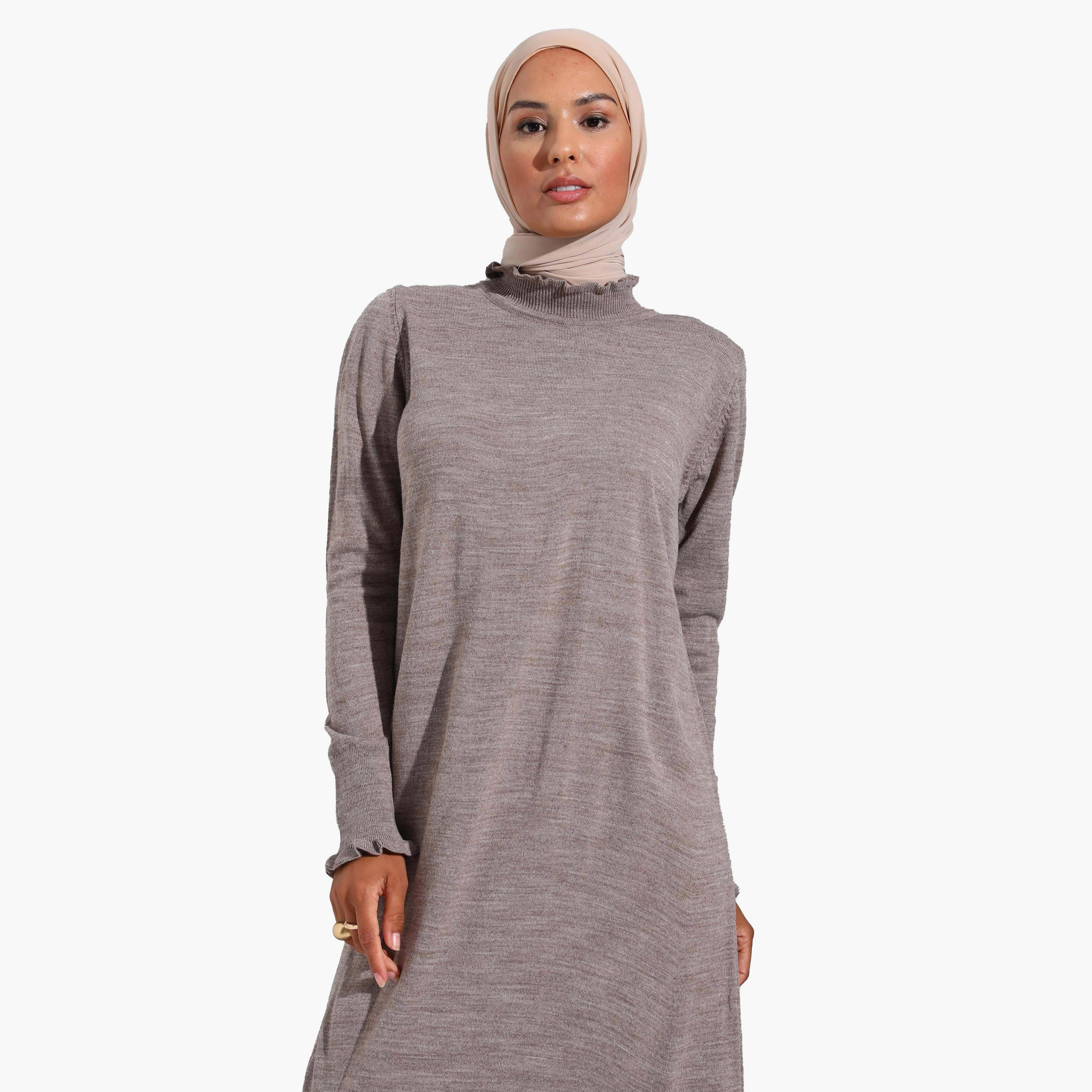 modanisa knit dress Buy Textured High Neck Online import:promode