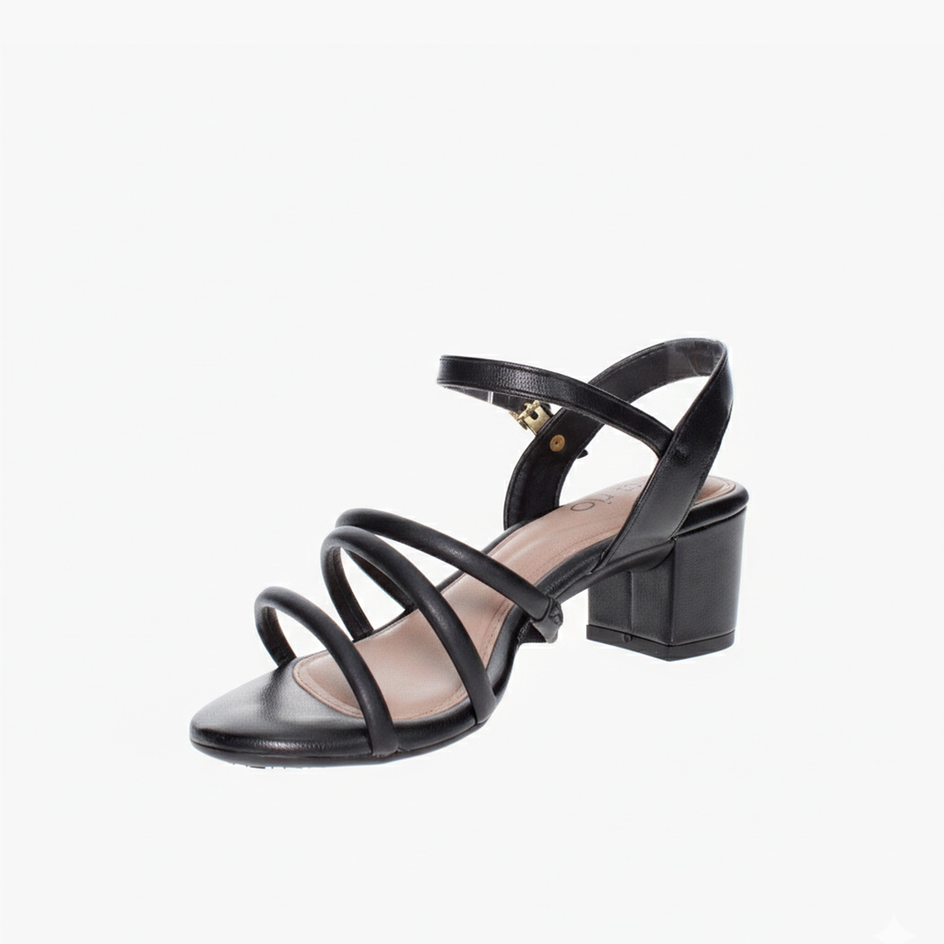 Beira Rio by Geoomnii  Women's Buckle Closure Block Strap Sandals | 8246-1198-23727-15745      -women-shoes-sandals-heeled-image-2