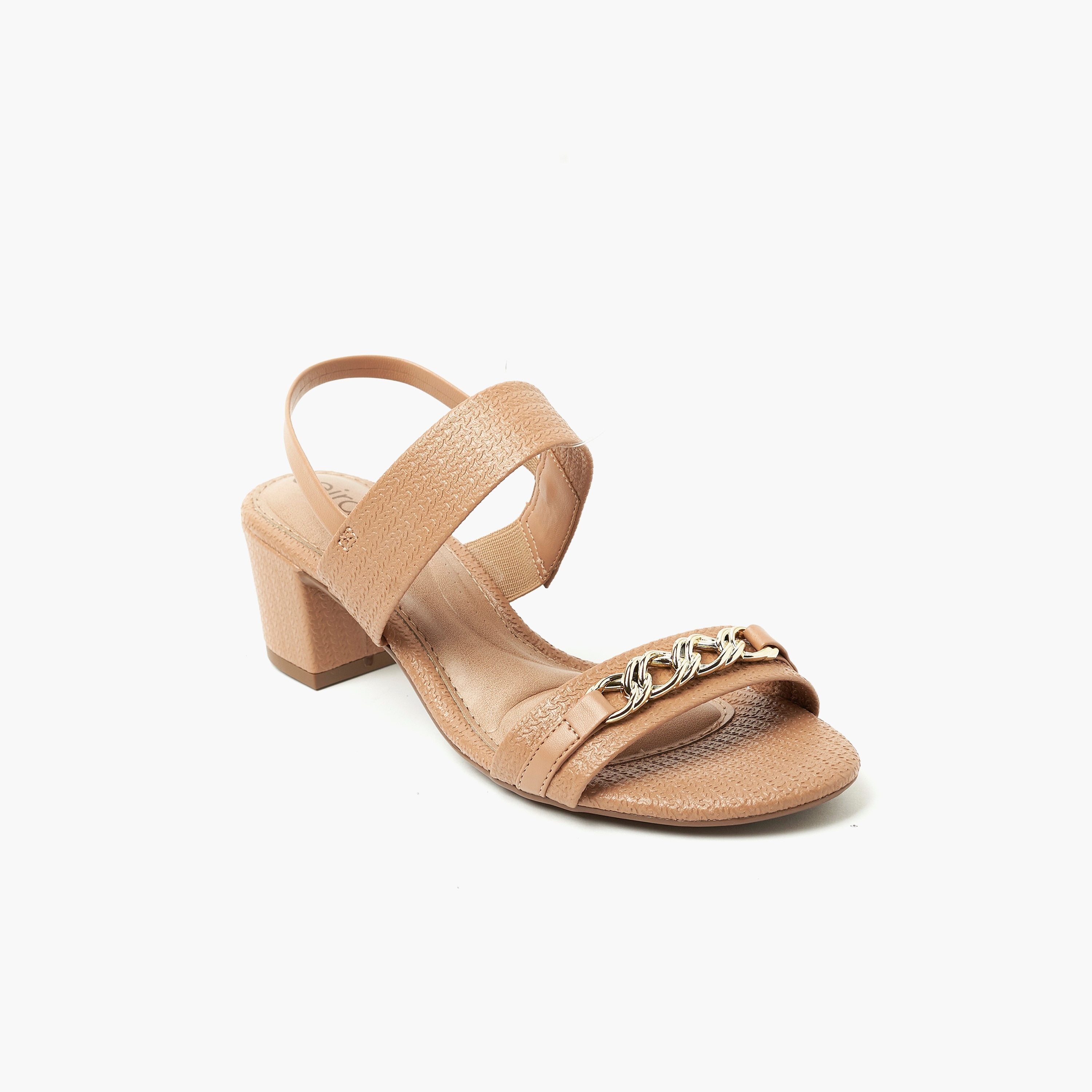 Beira Rio by Geoomnii  Women's Block Heel Sandals with Slingback | 8246-1201-26075      -women-shoes-heels-image-1