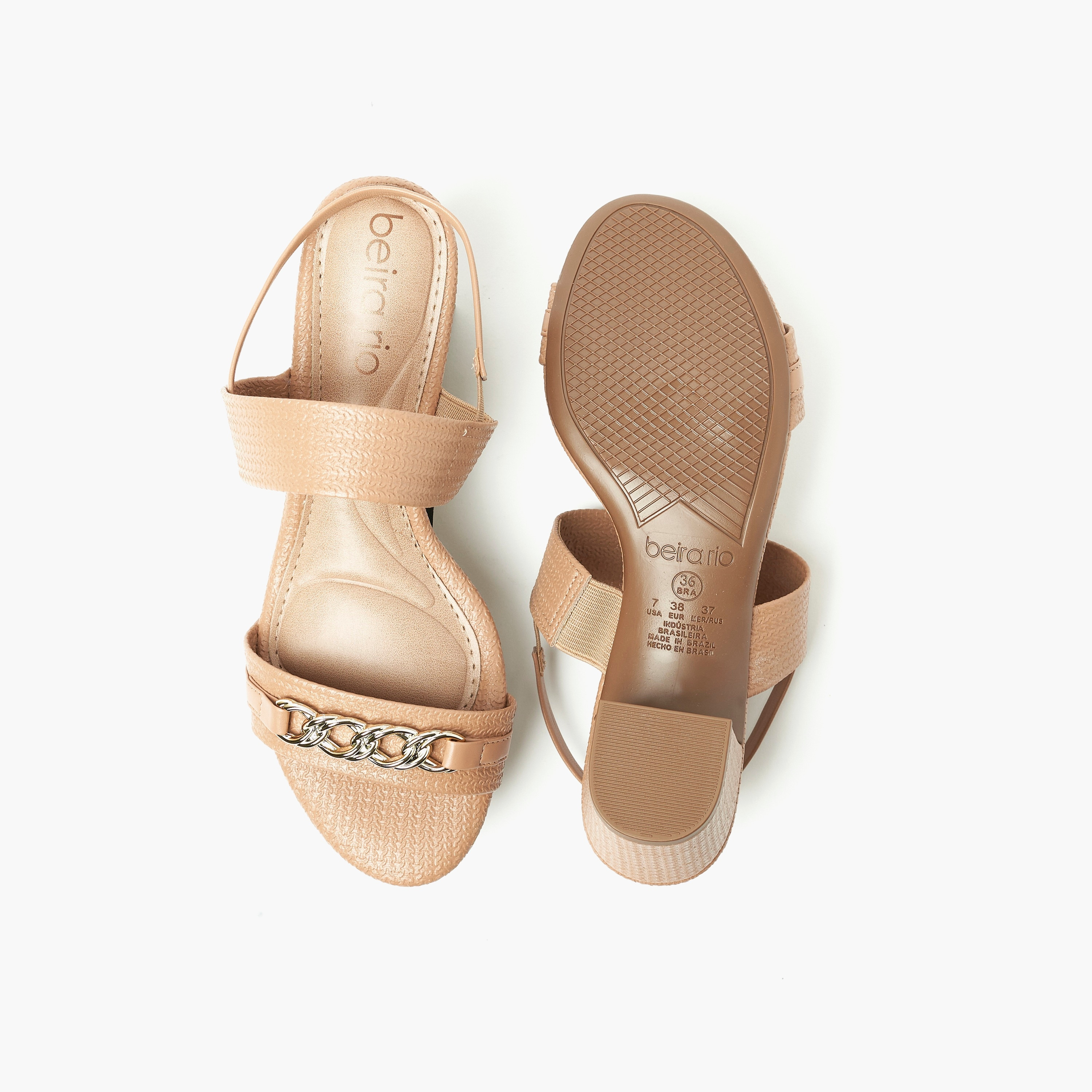 Beira Rio by Geoomnii  Women's Block Heel Sandals with Slingback | 8246-1201-26075      -women-shoes-heels-image-4