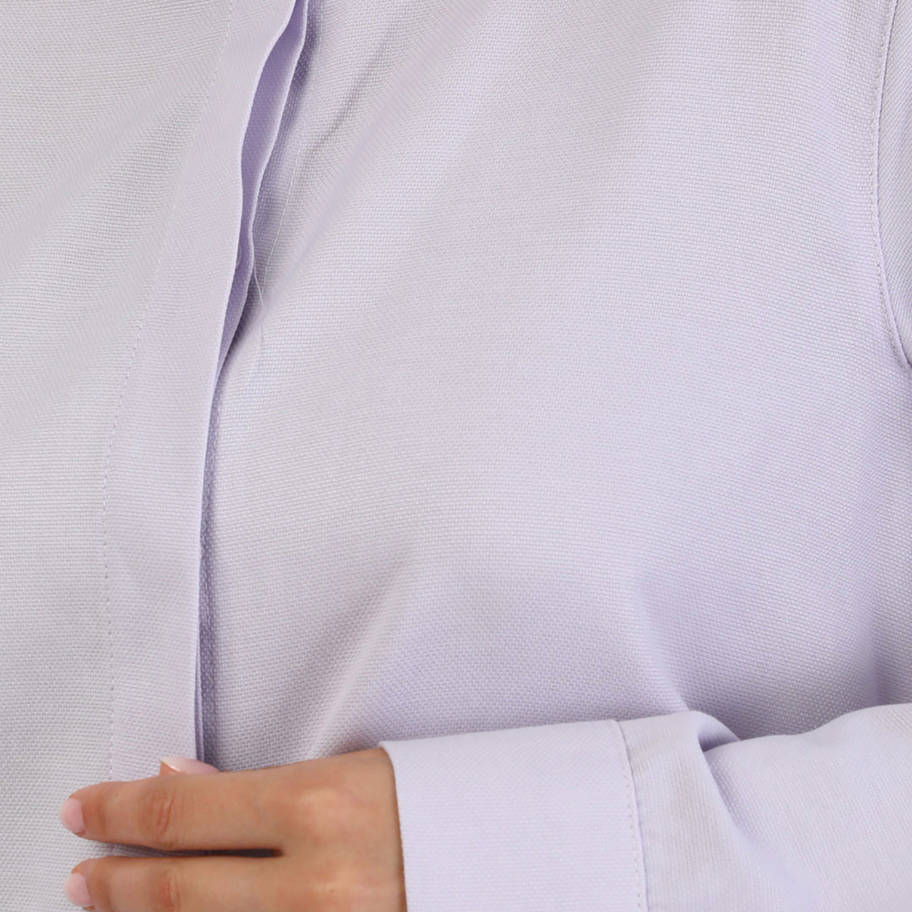 Modanisa Plain Collared Neck Long Sleeves Tunic with Button Closure-women-clothing-shirtsandblouses-blouses-image-4