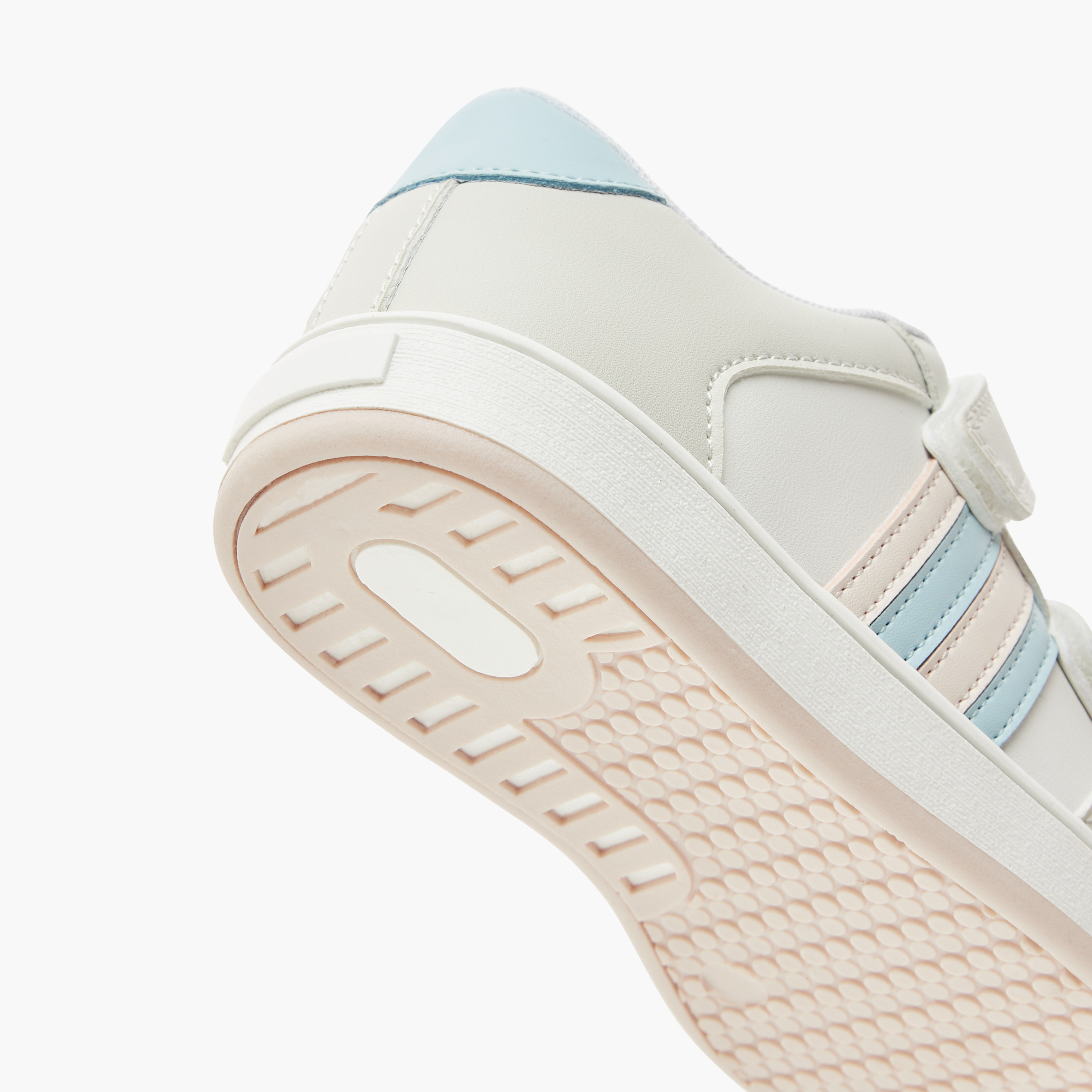Juniors Panelled Sneakers with Hook and Loop Closure-girls-shoes-sneakers-image-5
