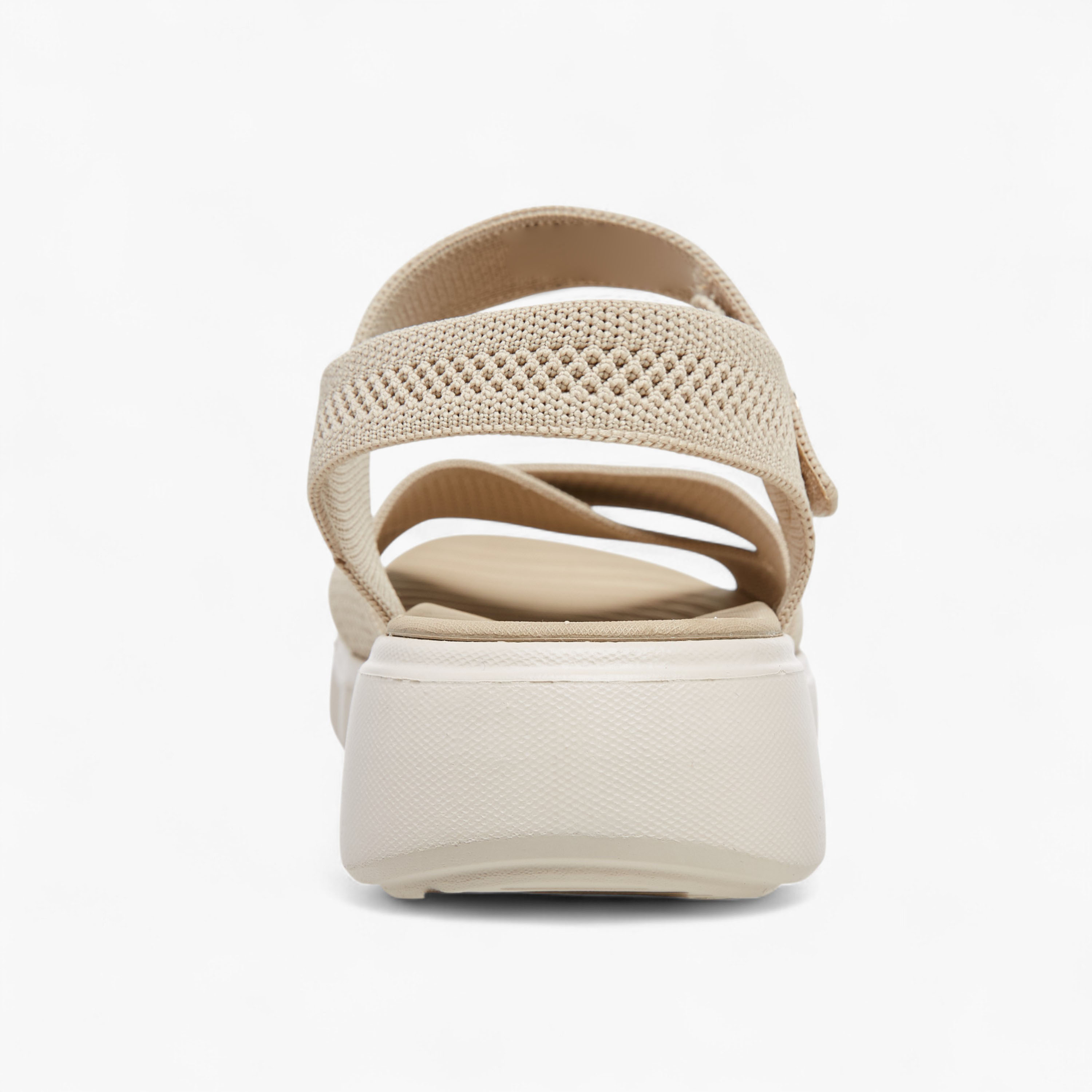 Le Confort Flyknit Cross Strap Comfort Sandals with Hook and Loop Closure-women-shoes-sandals-heeled-image-4