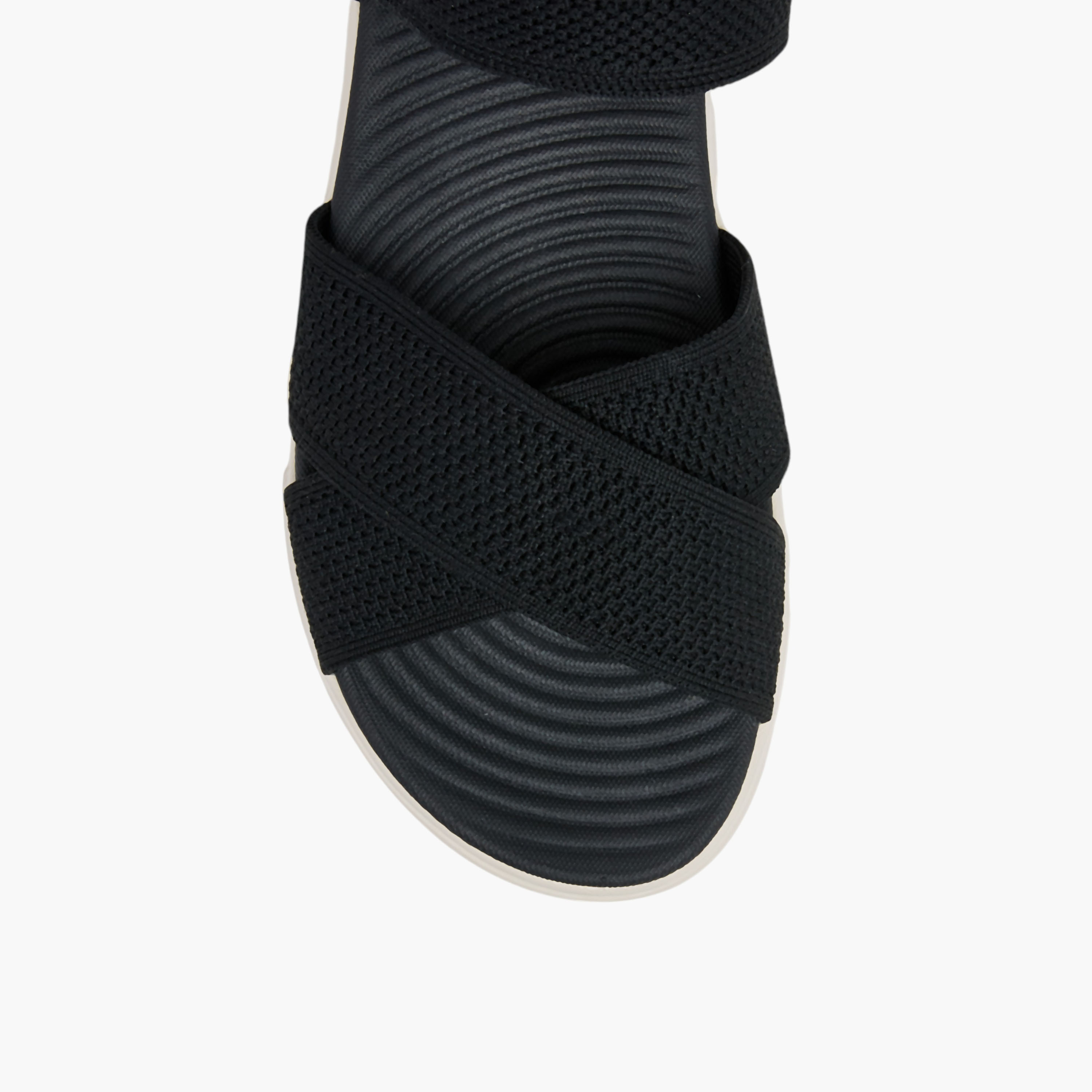 Le Confort Flyknit Cross Strap Comfort Sandals with Hook and Loop Closure-women-shoes-sandals-heeled-image-3