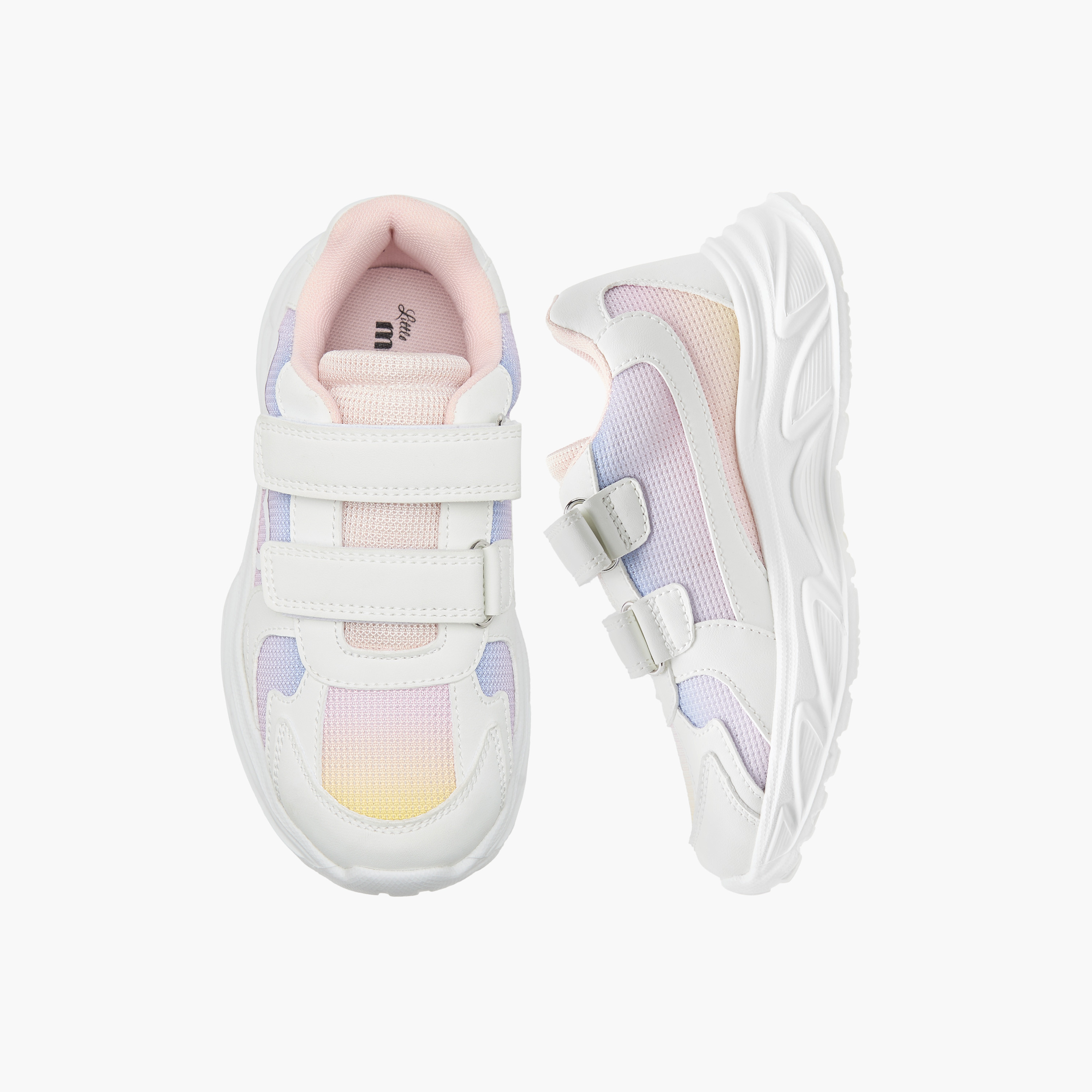 حذاء سنيكرز بشريط إغلاق لاصق من ليتل ميسي-girls-shoes-sneakers-image-1