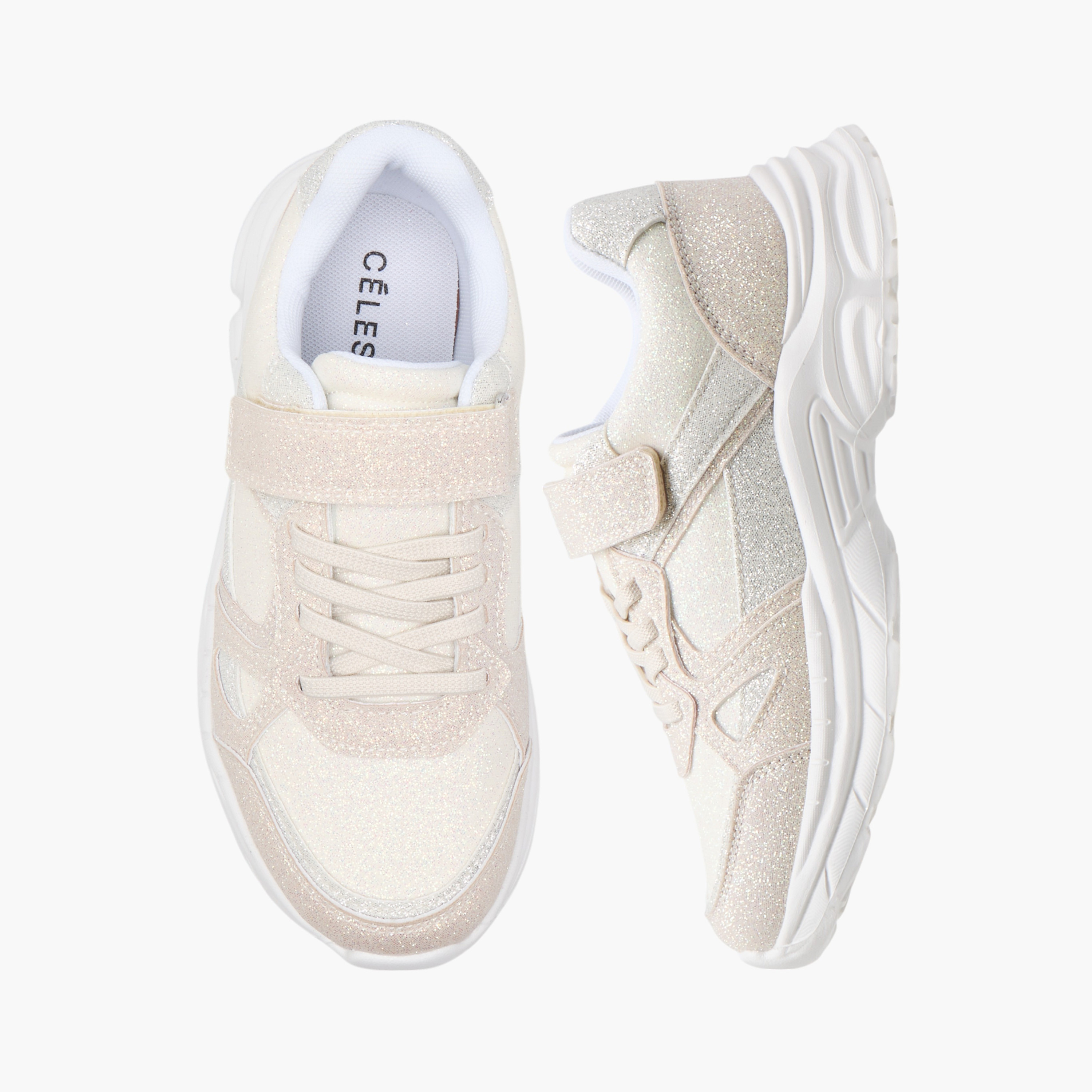 حذاء سنيكرز بألواح و شريط إغلاق للبنات من سيليست-girls-shoes-sneakers-image-1