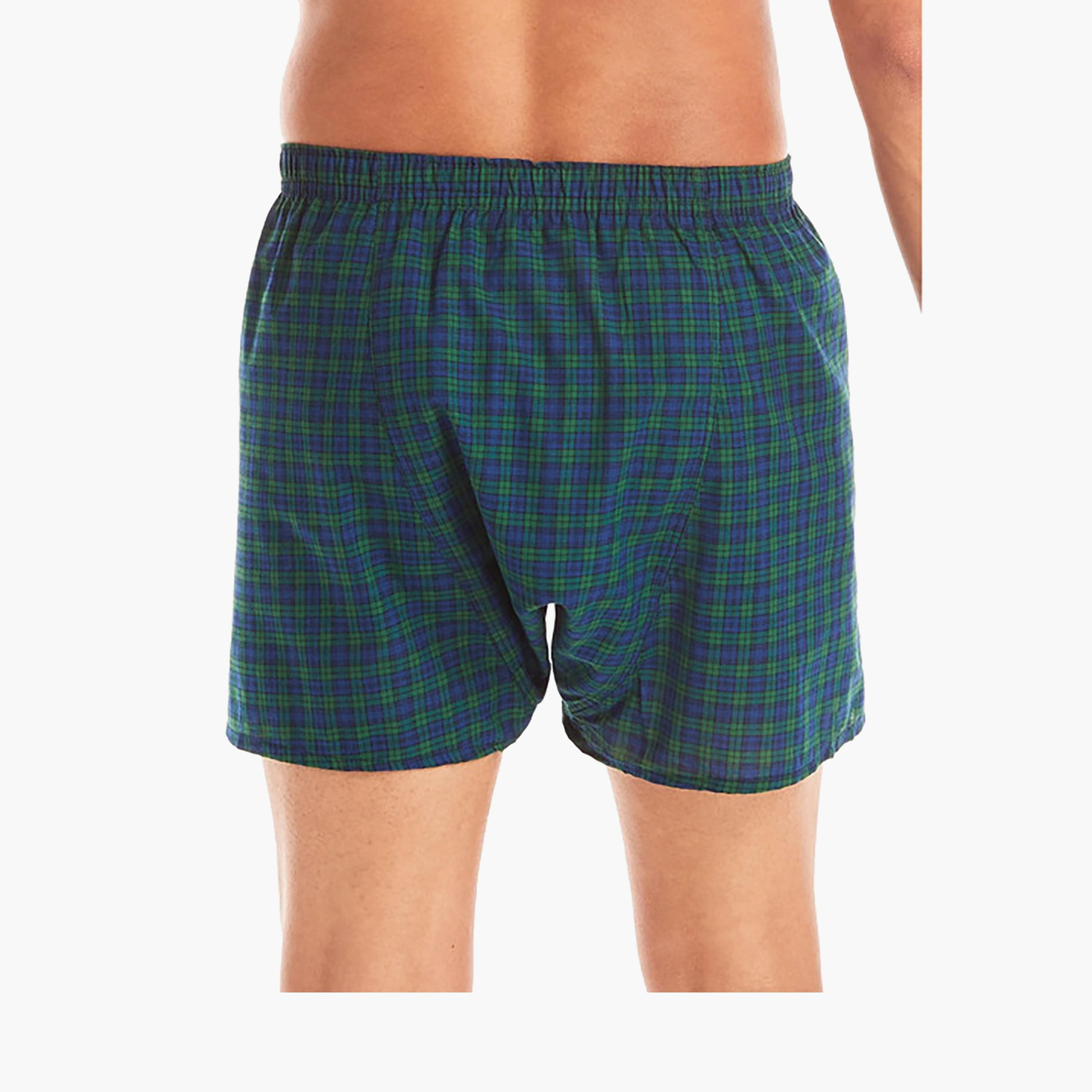 Hanes Assorted Pack of 3 Checked Men's Boxers-men-clothing-innerwear-underwear-image-4