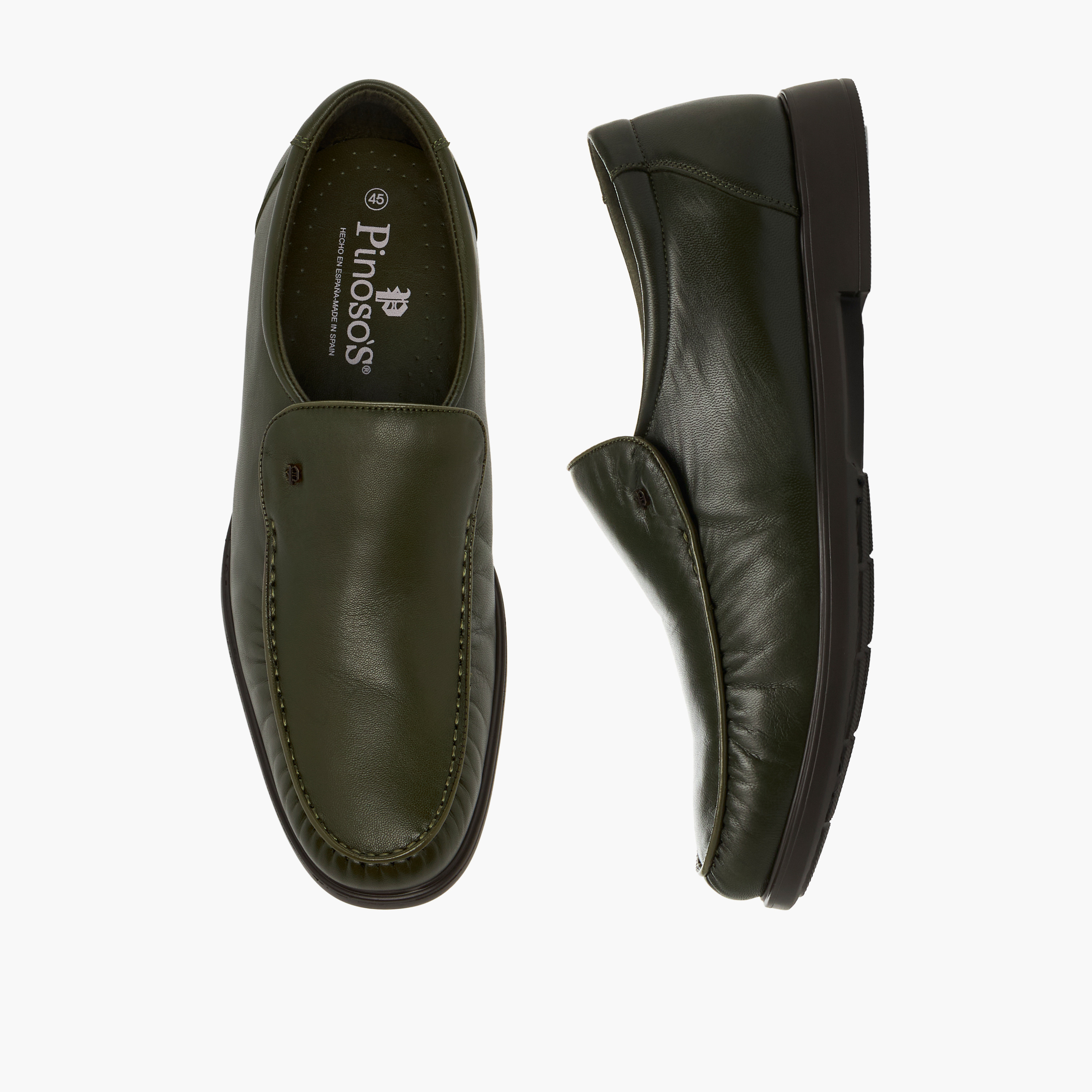 Pinosos Men Genuine Leather Slip-On Loafers-men-shoes-loafersandmoccasins-image-1