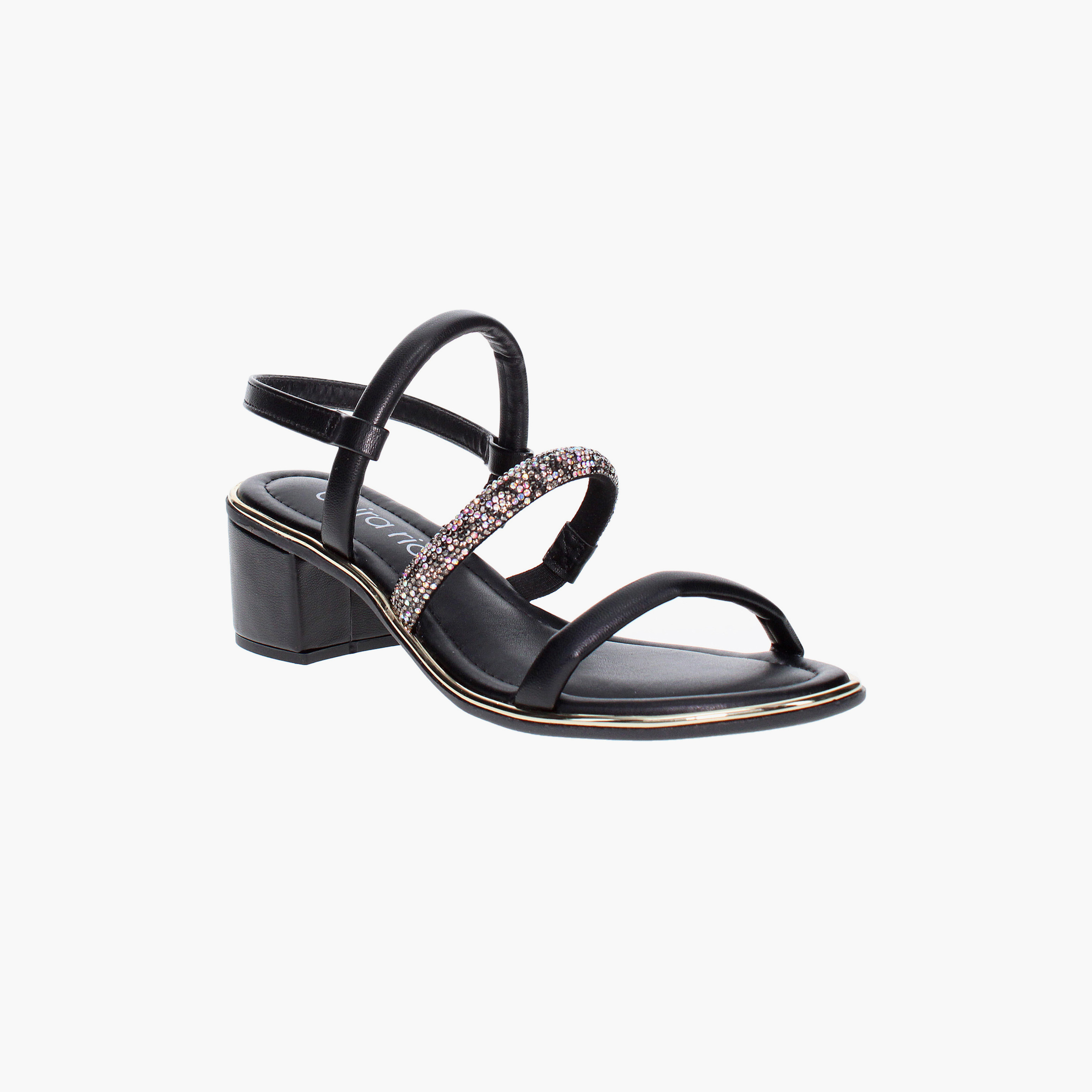 حذاء سهل الارتداء بكعب سميك وزينة للنساء من بيرا ريو من جيومني | 8379-237-26559-93898-women-shoes-heels-image-1