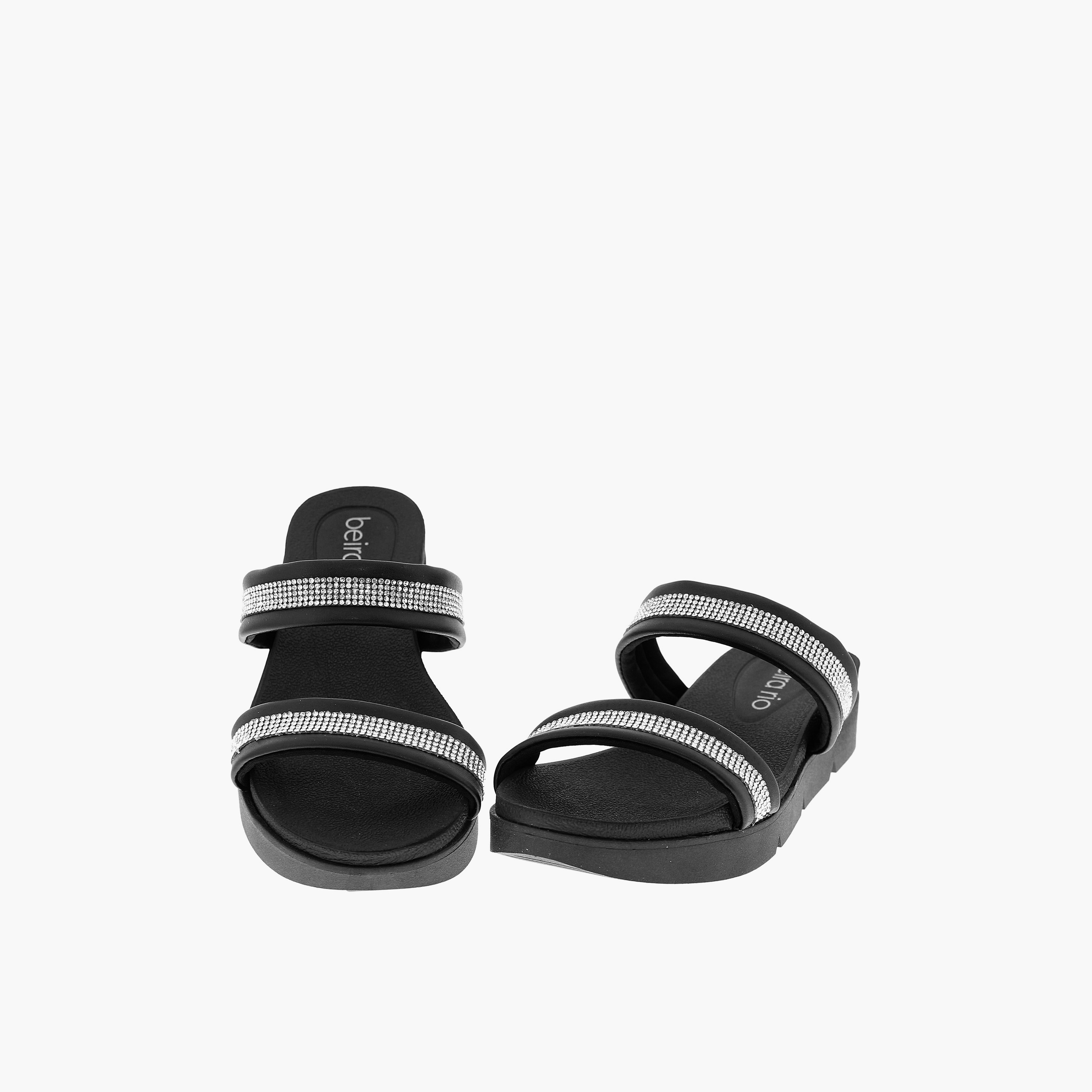 Beira Rio by Geoomnii  Women's Slip On Platform Slide Sandals | 8387-536-28350-19026      -women-shoes-sandals-heeled-image-4
