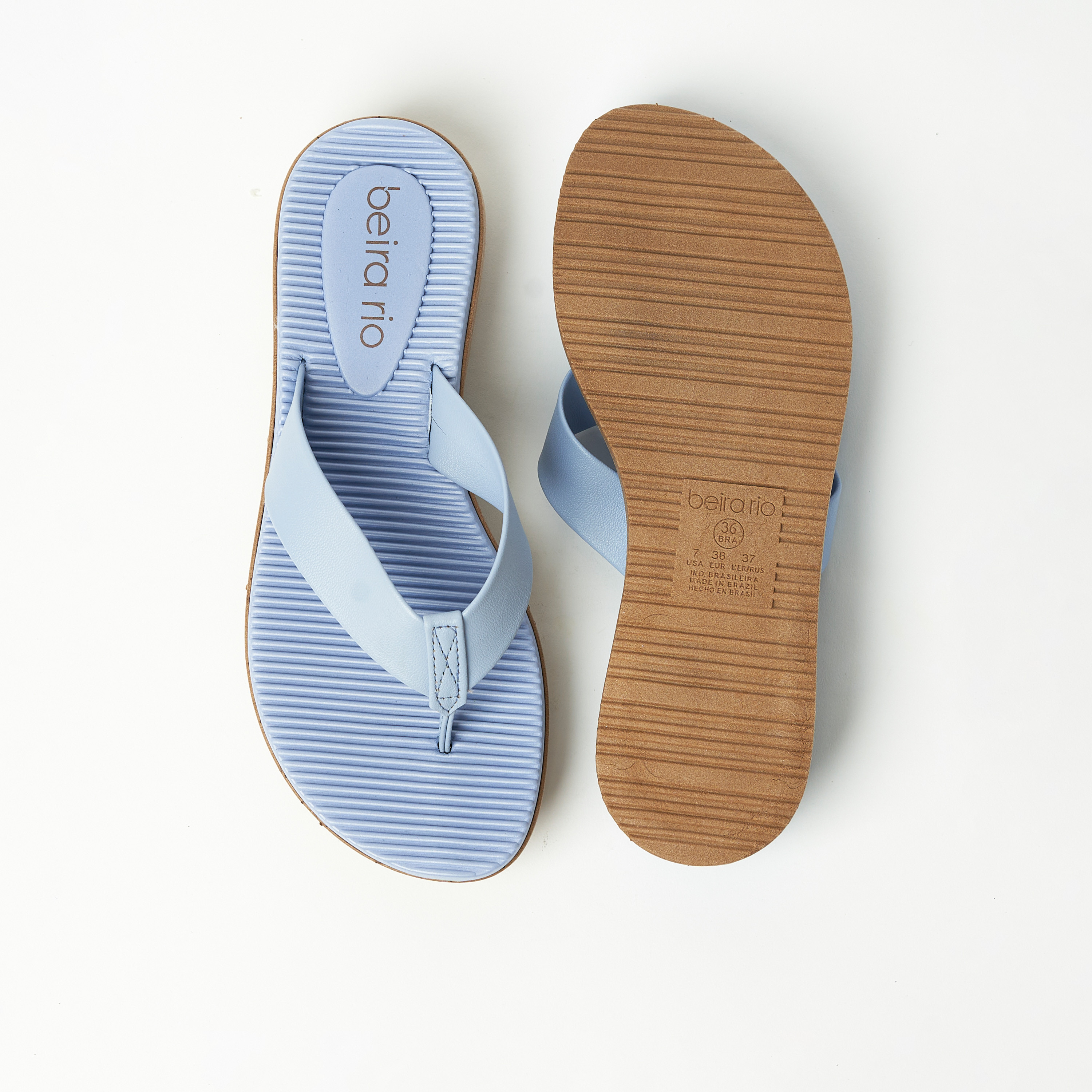 Beira Rio by Geoomnii  Women's Slip On Thong Sandals with Strap | 8395-200-9921-92835     -women-shoes-sandals-flats-image-3