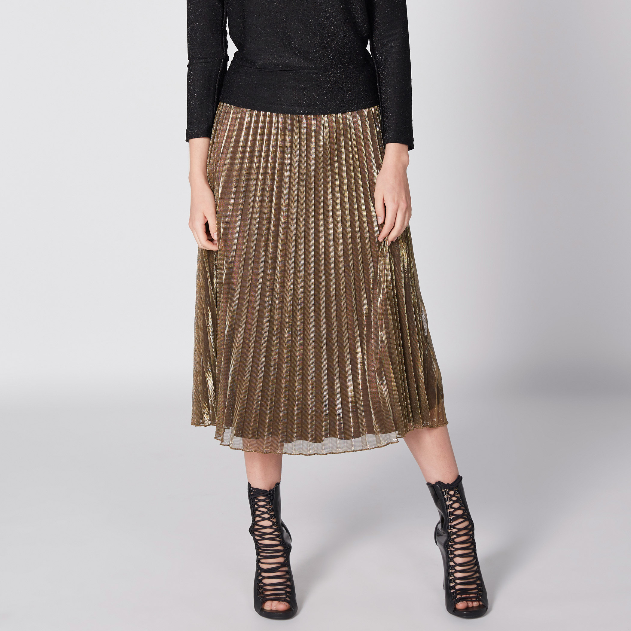 Pleated midi cheap skirt zalando