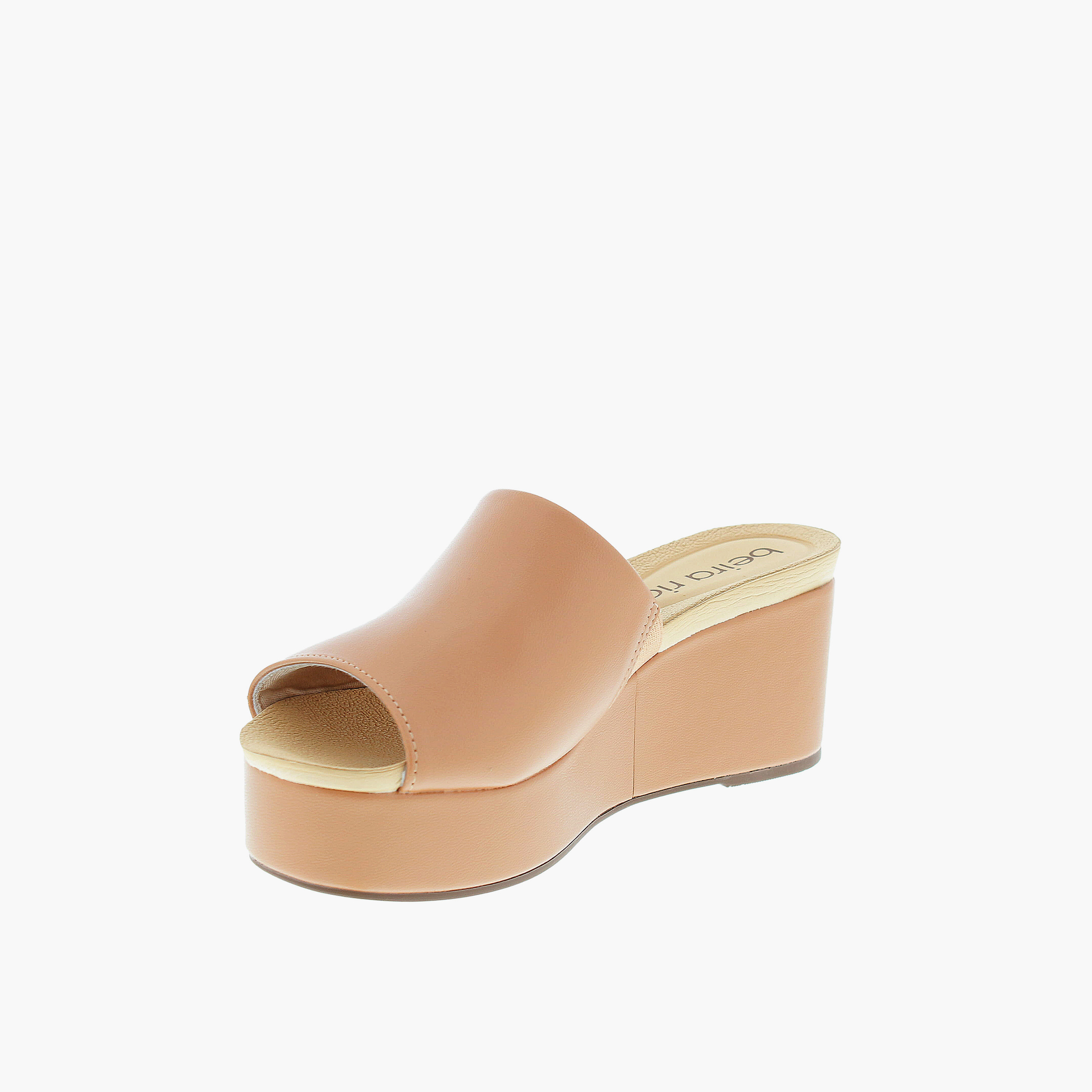 Beira Rio by Geoomnii  Women's Slip On Eren Platform Heels | 8407-100-9569-52531      -women-shoes-heels-image-3