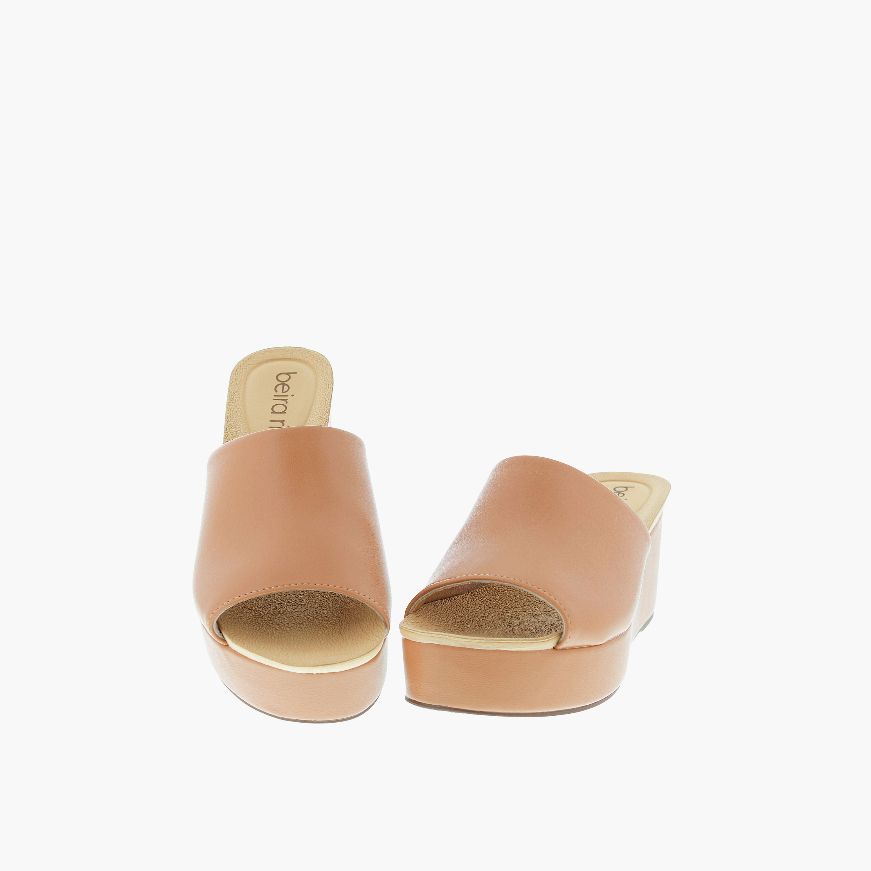 Beira Rio by Geoomnii  Women's Slip On Eren Platform Heels | 8407-100-9569-52531      -women-shoes-heels-image-4