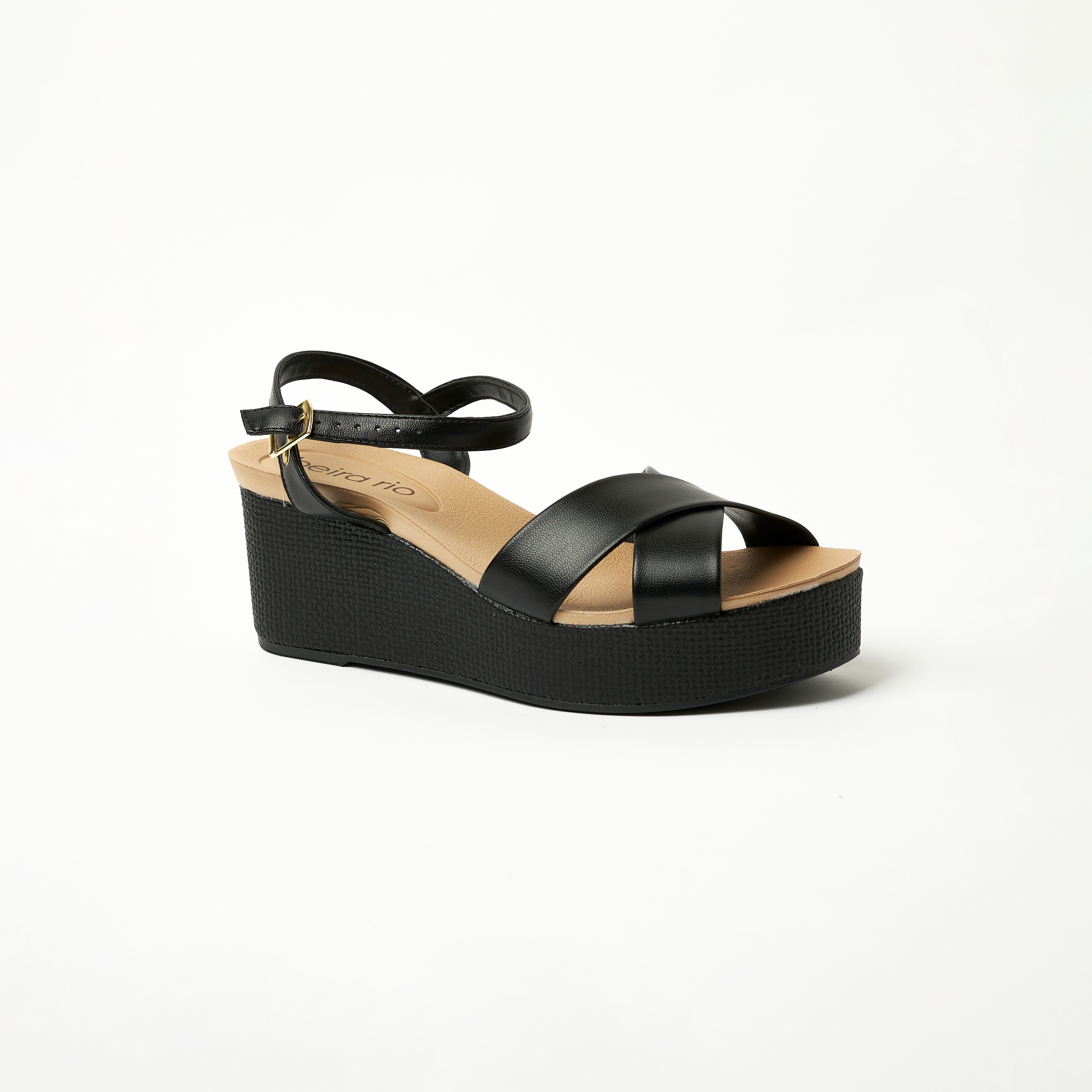 Buy Beira Rio by Geoomnii Women's Wedges with Cross Strap | 8407-103 ...