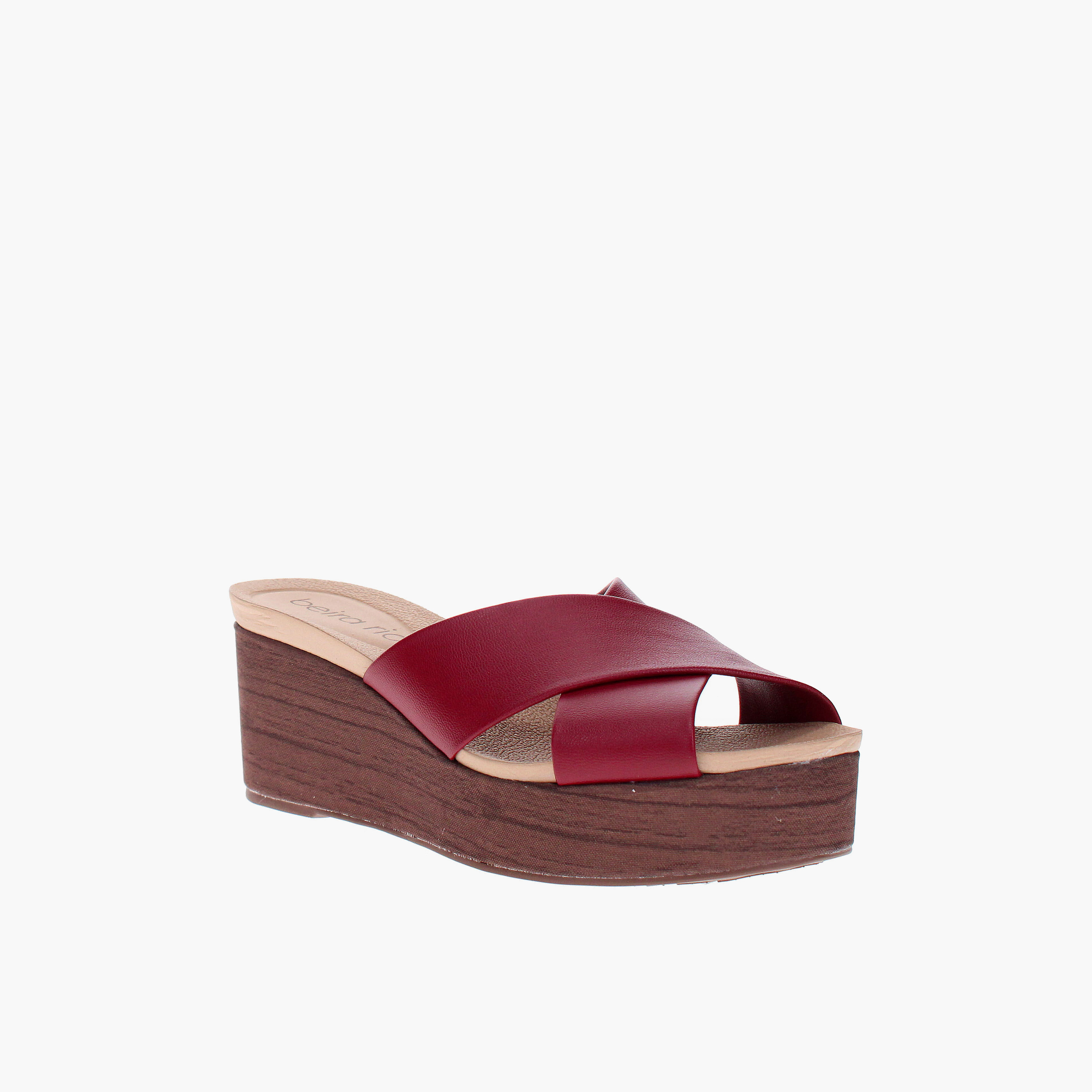 Beira Rio by Geoomnii  Womens Slip-On Lola1 Platform Wedges | 8407-111-30467-103102       -women-shoes-sandals-heeled-image-1