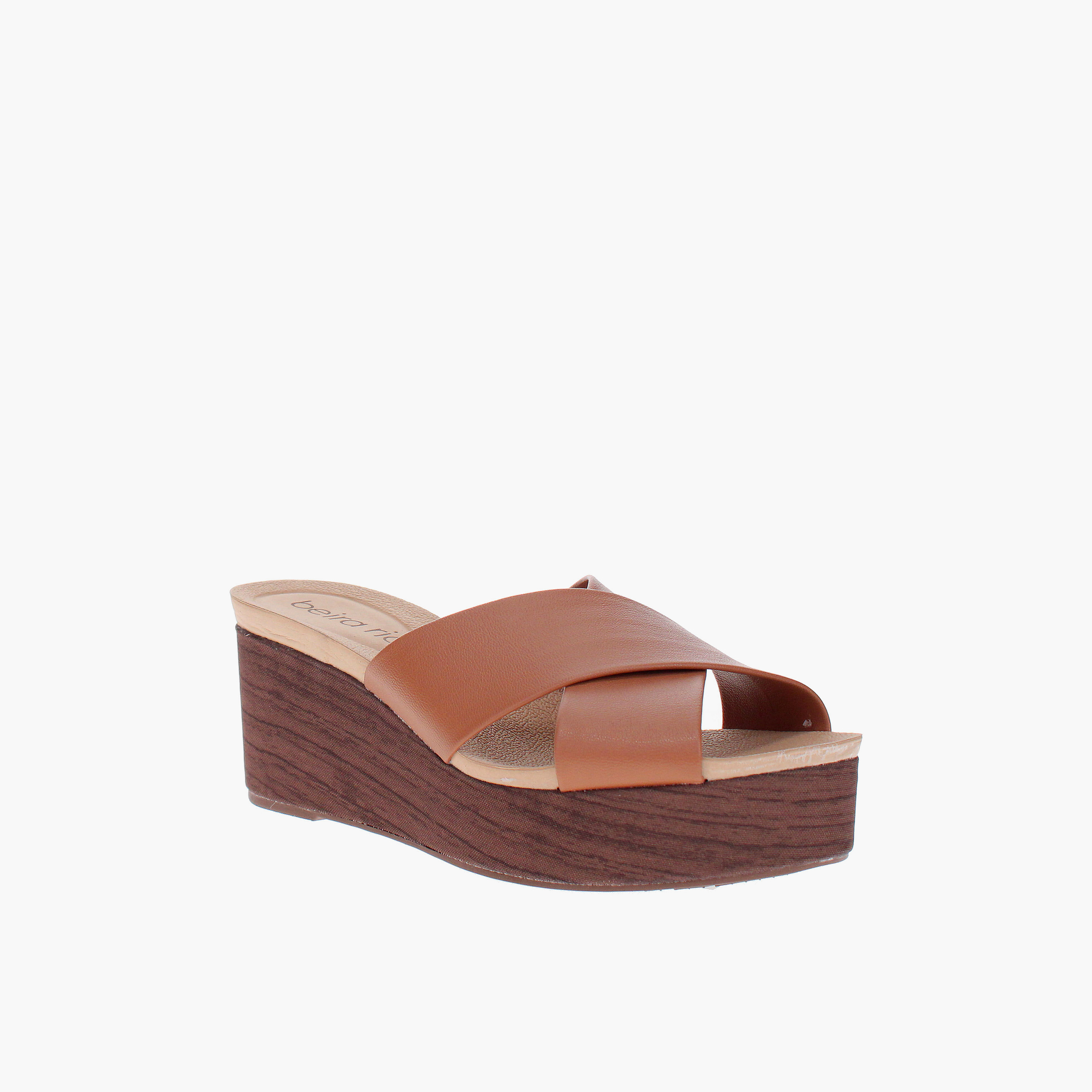 Beira Rio by Geoomnii  Womens Slip-On Lucia1 Platform Wedges | 8407-111-30467-95373       -women-shoes-sandals-heeled-image-1