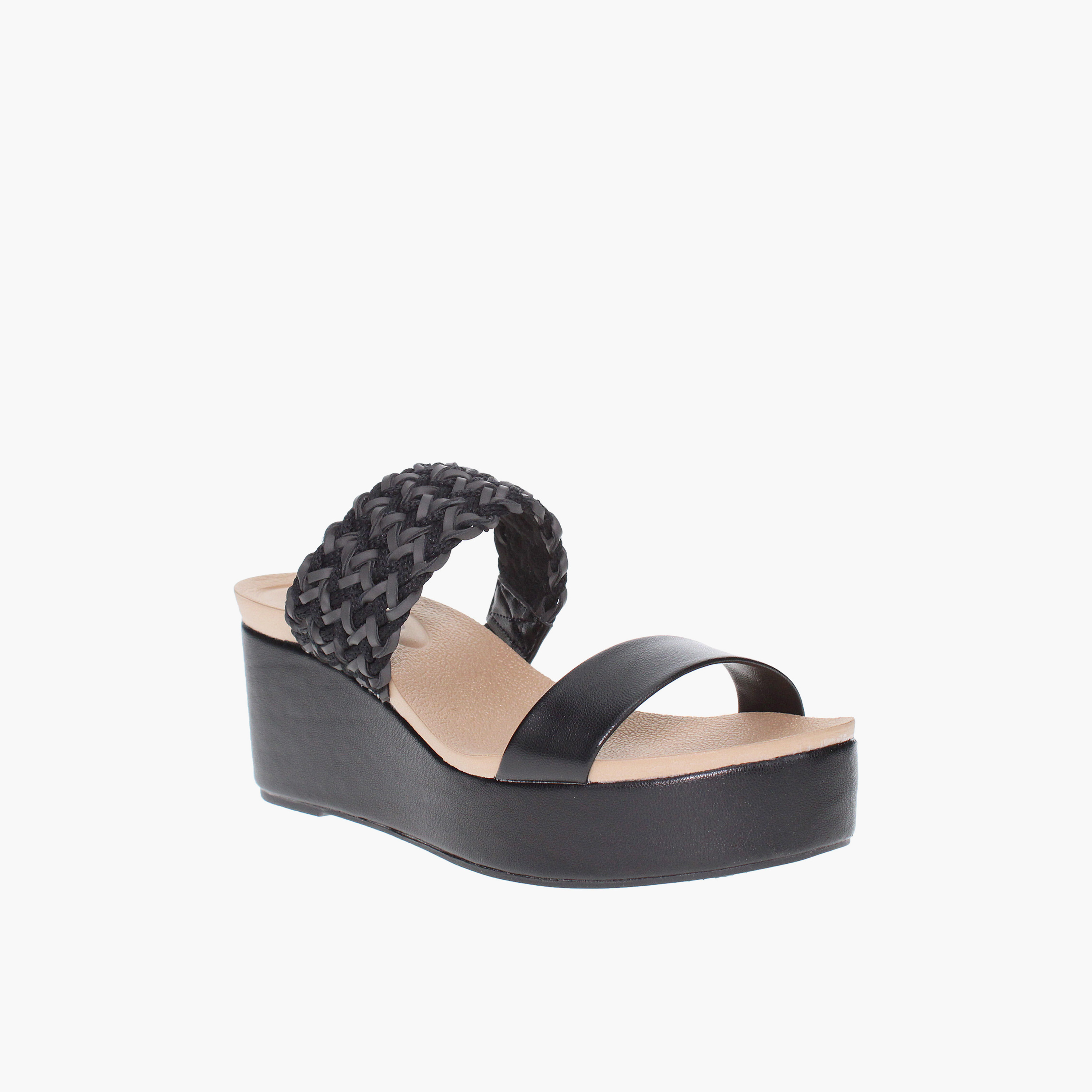 Beira Rio by Geoomnii  Women's Slip On Wedges | 8407-128-11085-15745        -women-shoes-heels-image-1