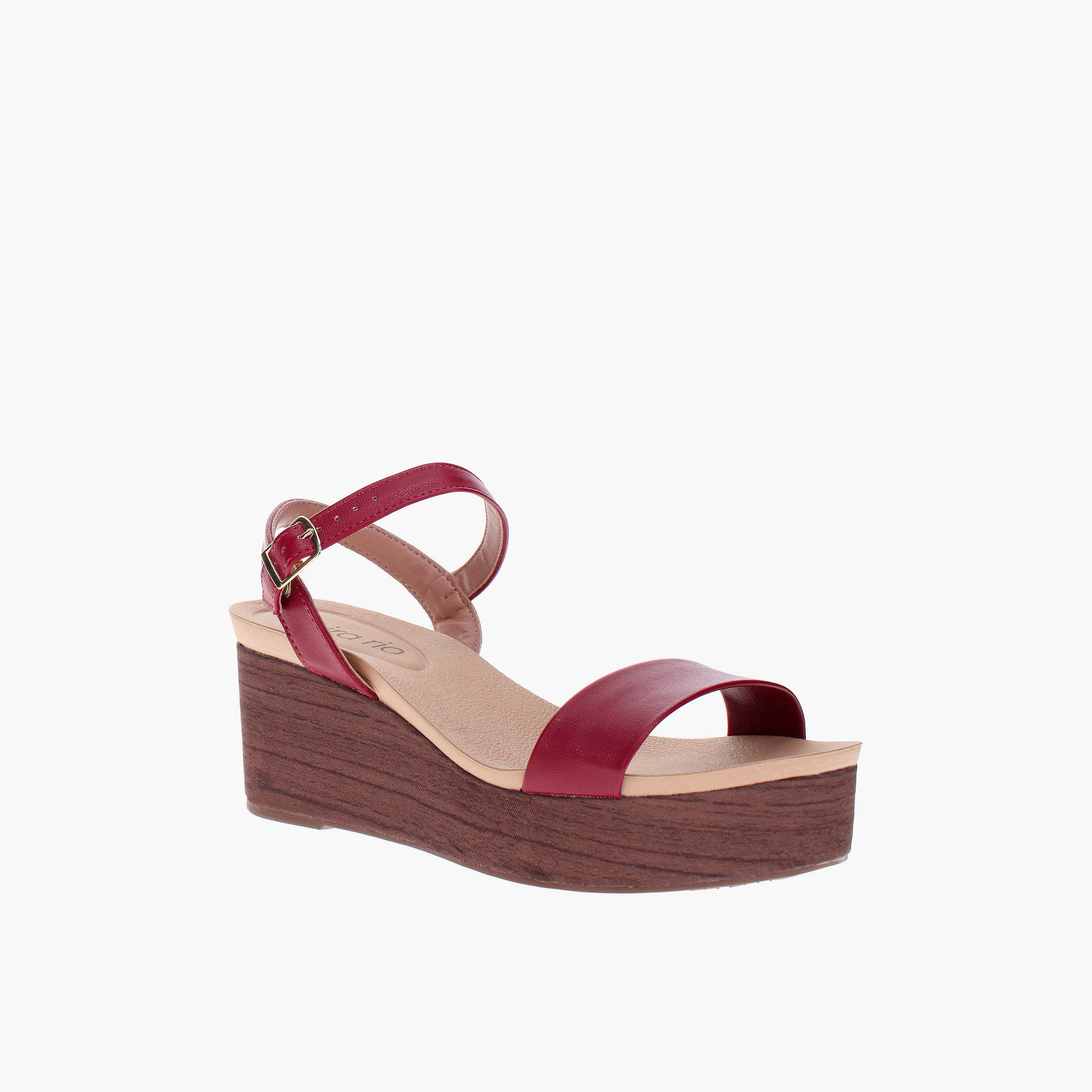 بييرا ريو - حذاء لوسيانا1 للنساء بكعب عالٍ ومنصة مع إبزيم | 8407-135-30467-103102-women-shoes-sandals-heeled-image-1