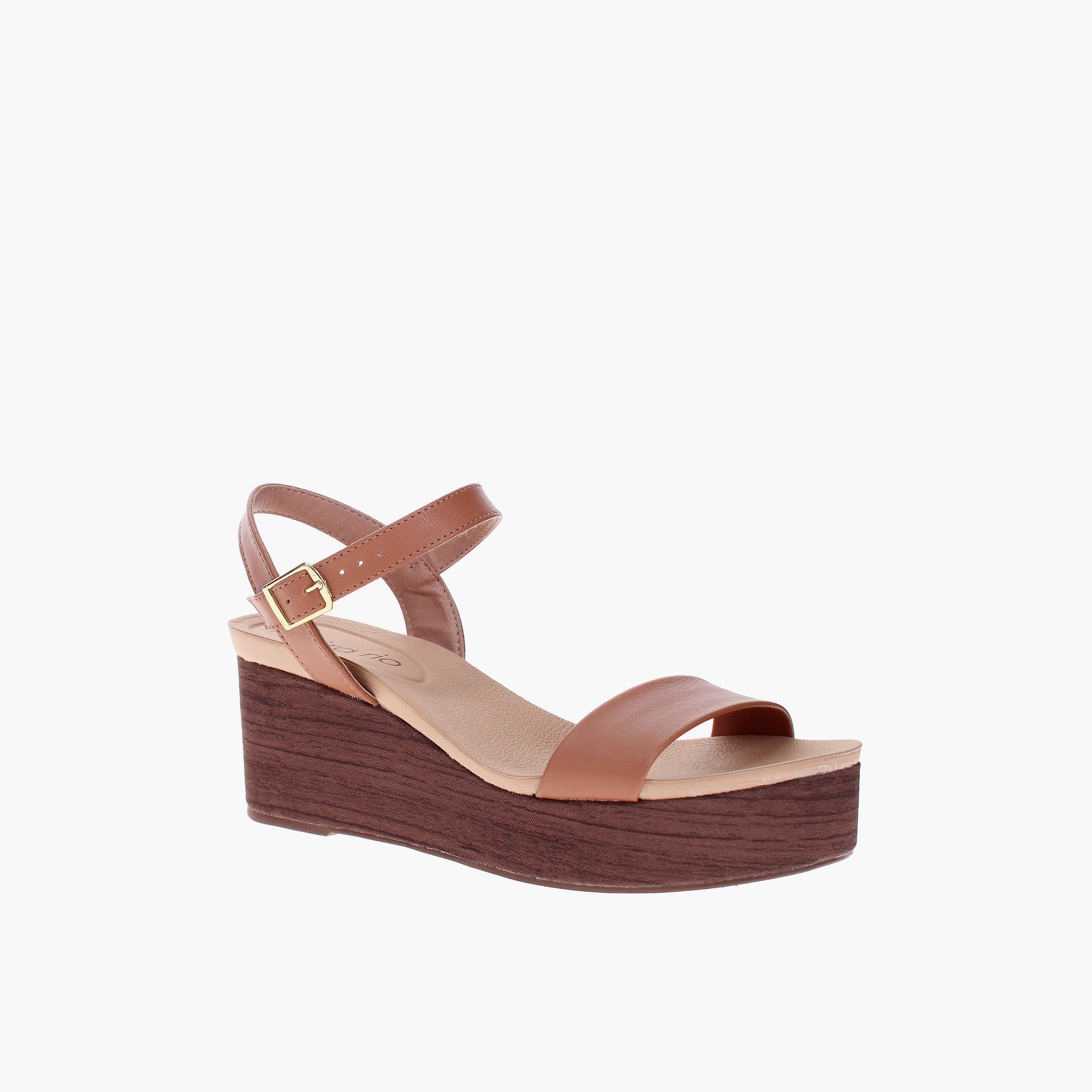 بييرا ريو - حذاء لوسي1 للنساء بكعب إسفين بإبزيم | 8407-135-30467-95373-women-shoes-sandals-heeled-image-1