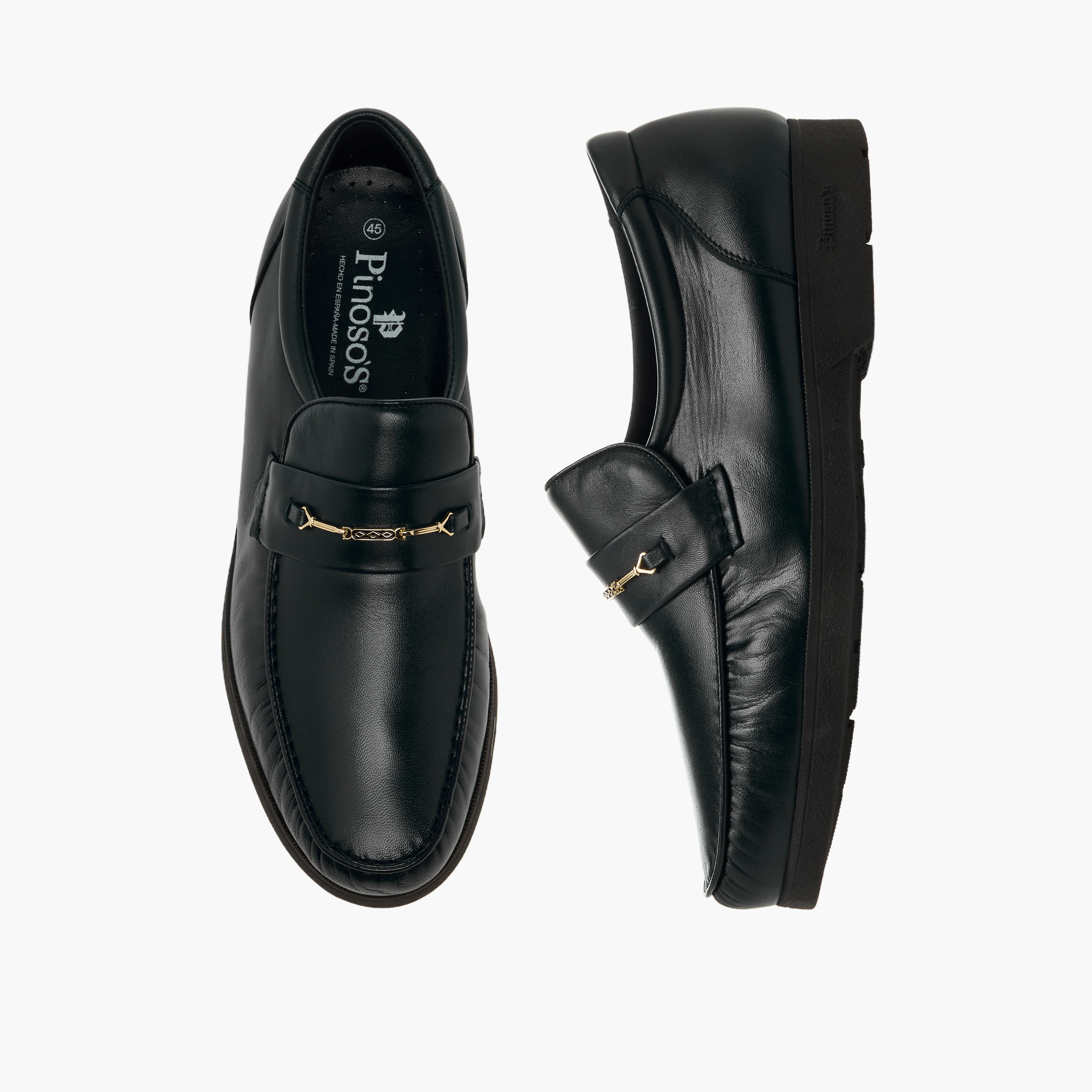 Pinosos Men Genuine Leather Slip-On Loafers-men-shoes-loafersandmoccasins-image-1