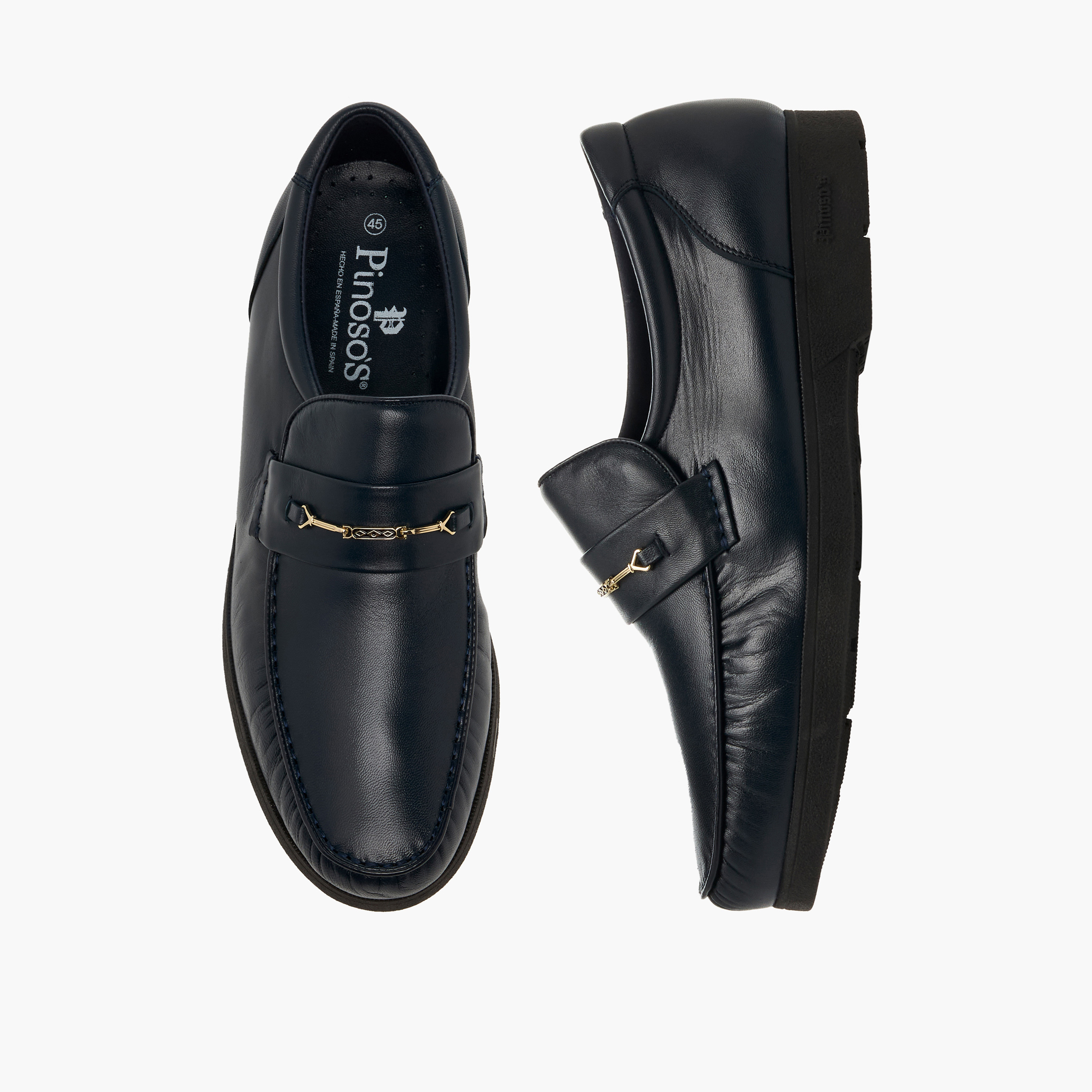Pinosos Men Genuine Leather Slip-On Loafers-men-shoes-loafersandmoccasins-image-1