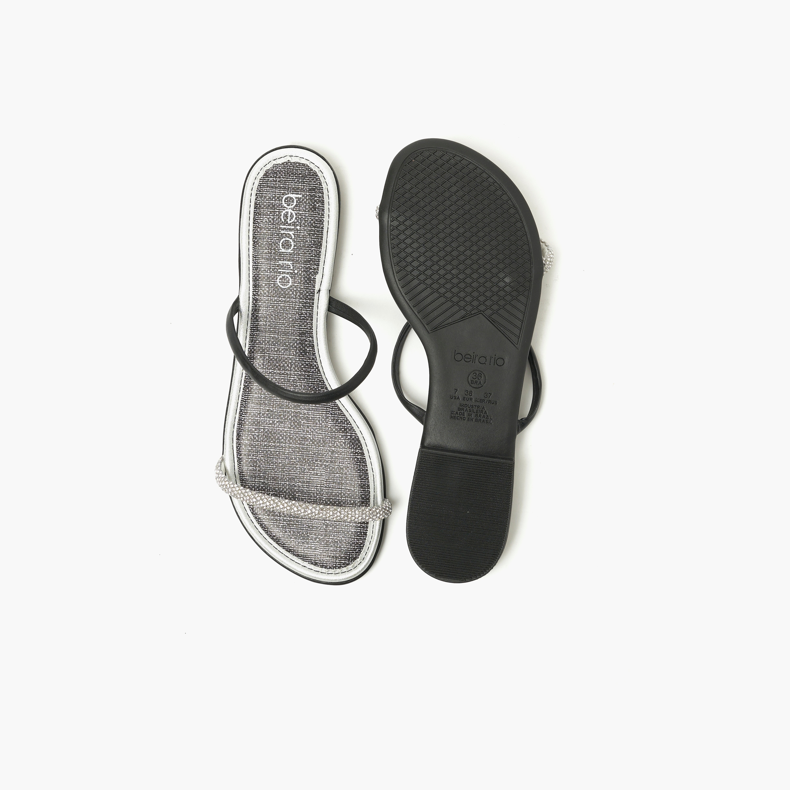 صندل نسائي شرائح مسطح مع لمسة من الكريستال من بيرا ريو | 8427-219-26421-women-shoes-sandals-flats-image-4