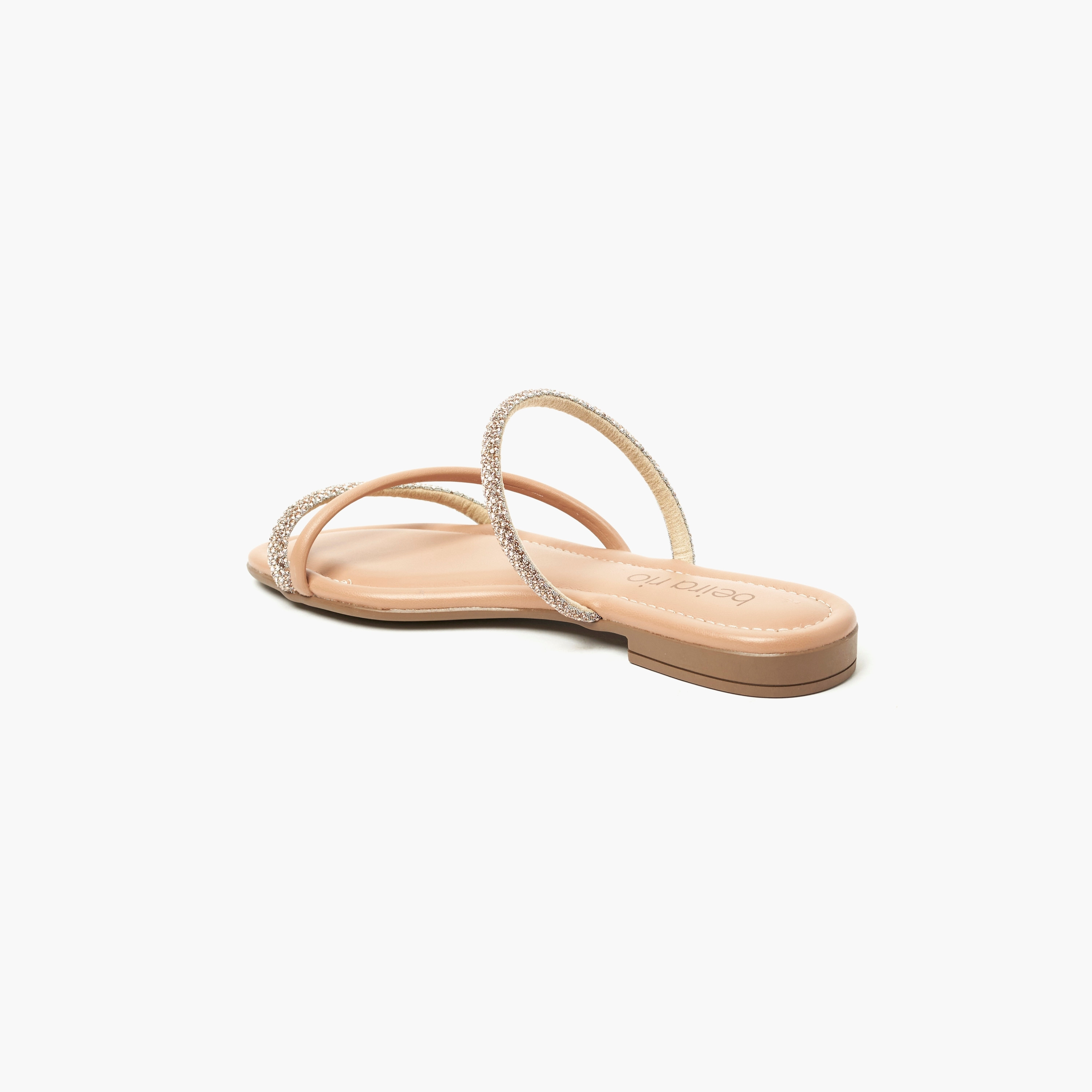 صندل نسائي شرائح مسطح مع لمسة من الكريستال من بيرا ريو | 8431-213-25664-women-shoes-sandals-flats-image-3