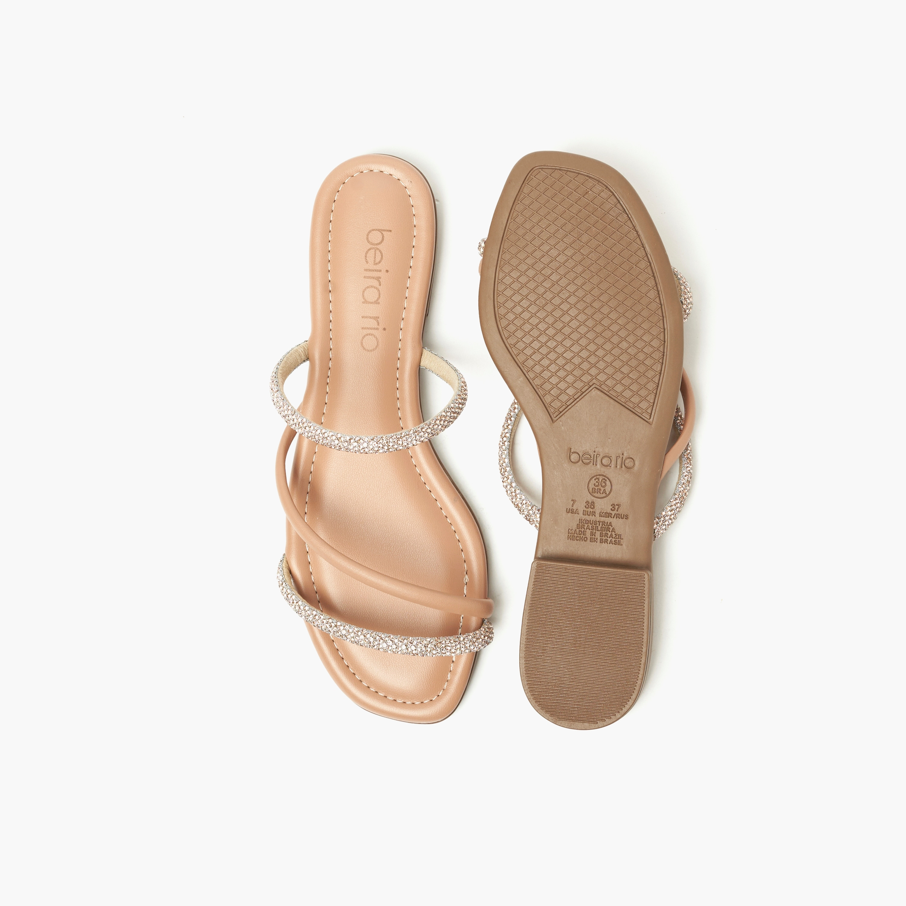 صندل نسائي شرائح مسطح مع لمسة من الكريستال من بيرا ريو | 8431-213-25664-women-shoes-sandals-flats-image-4