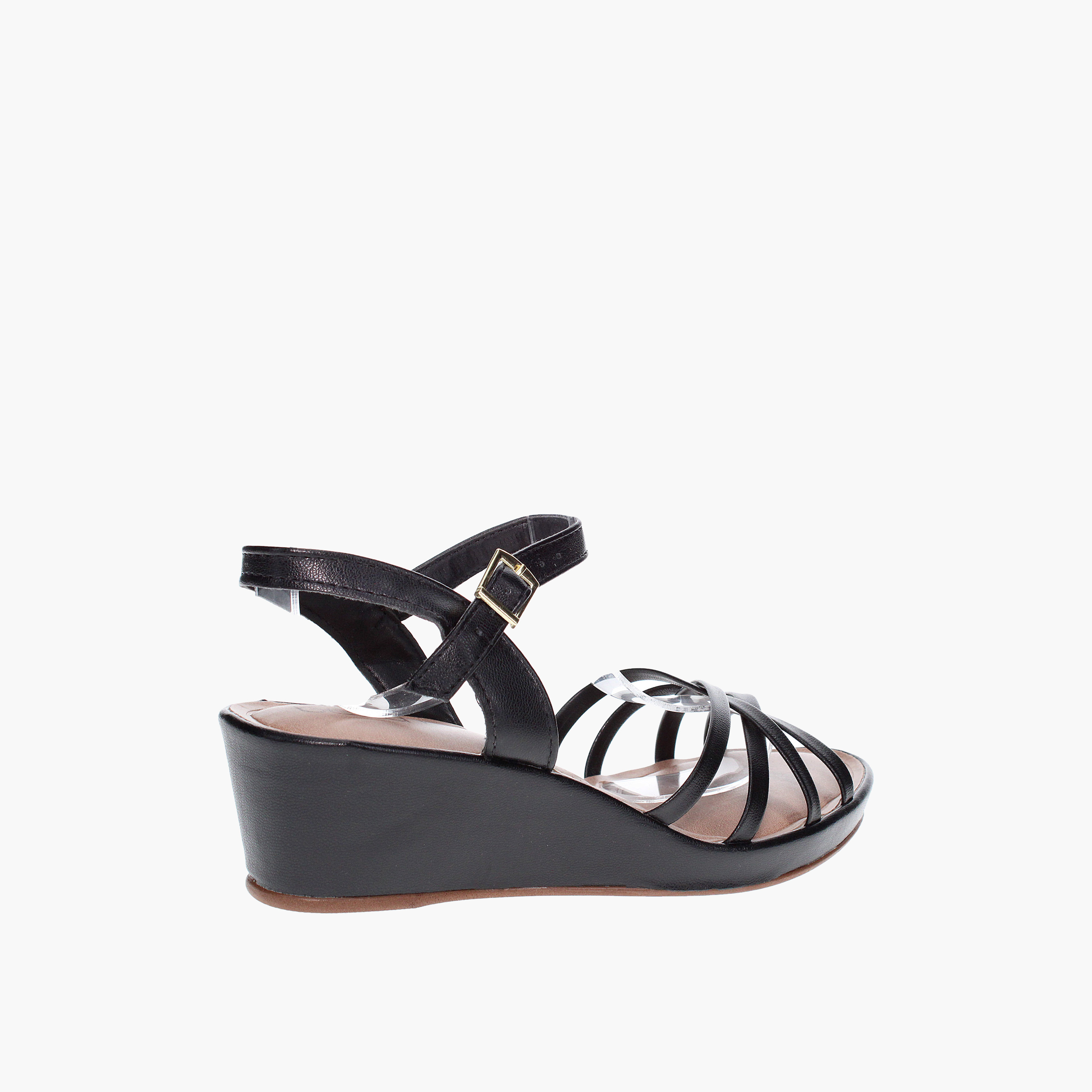 Beira Rio by Geoomnii  Women's Buckle Rebecca Platform Heels | 8457-309-9569-15745       -women-shoes-heels-image-2