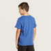 PUMA Logo Print Colourblock Round Neck T-shirt with Short Sleeves-T Shirts-thumbnailMobile-3