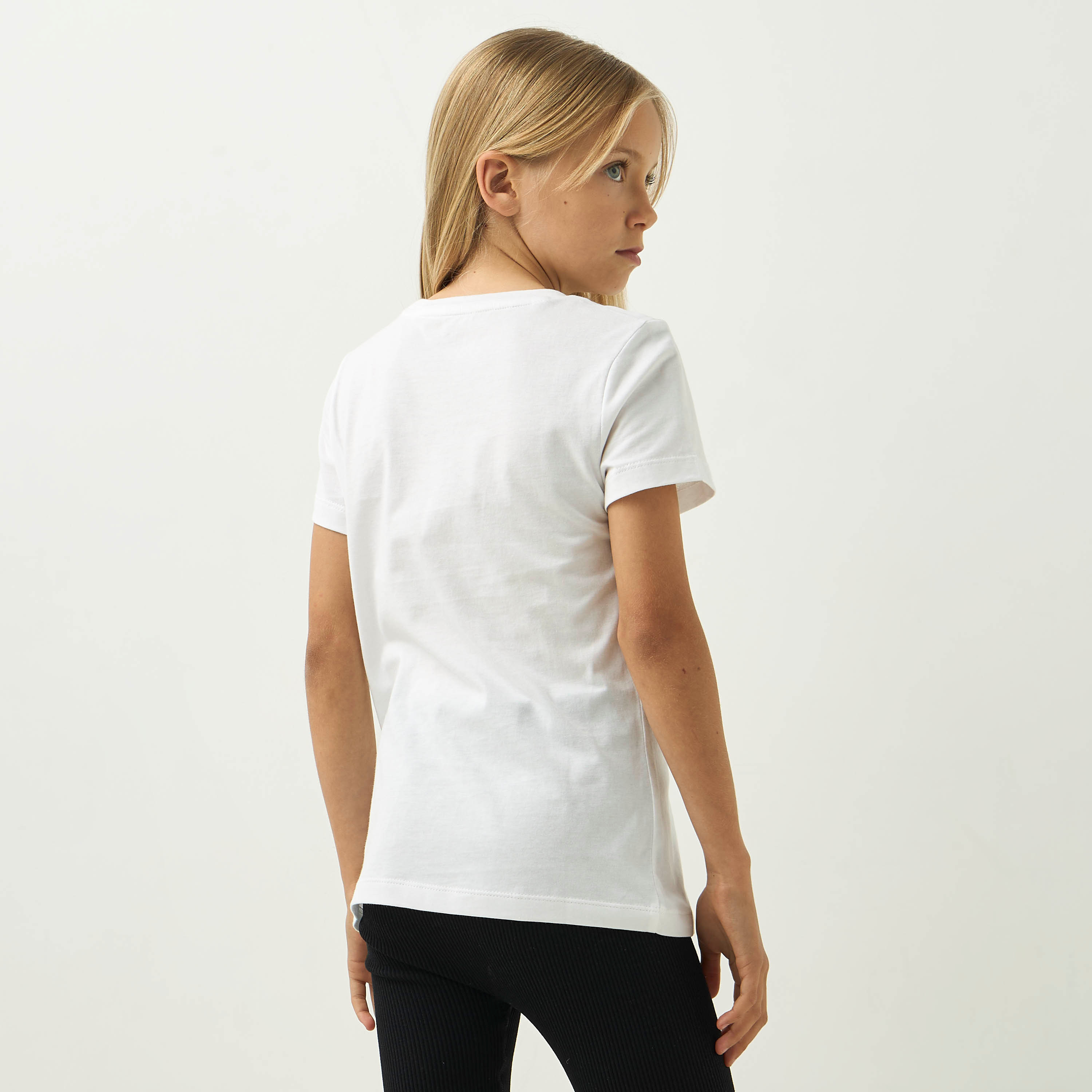تيشيرت بياقة مستديرة وأكمام قصيرة وطبعات شعار من بوما-sports-girls-clothing-tops-image-3