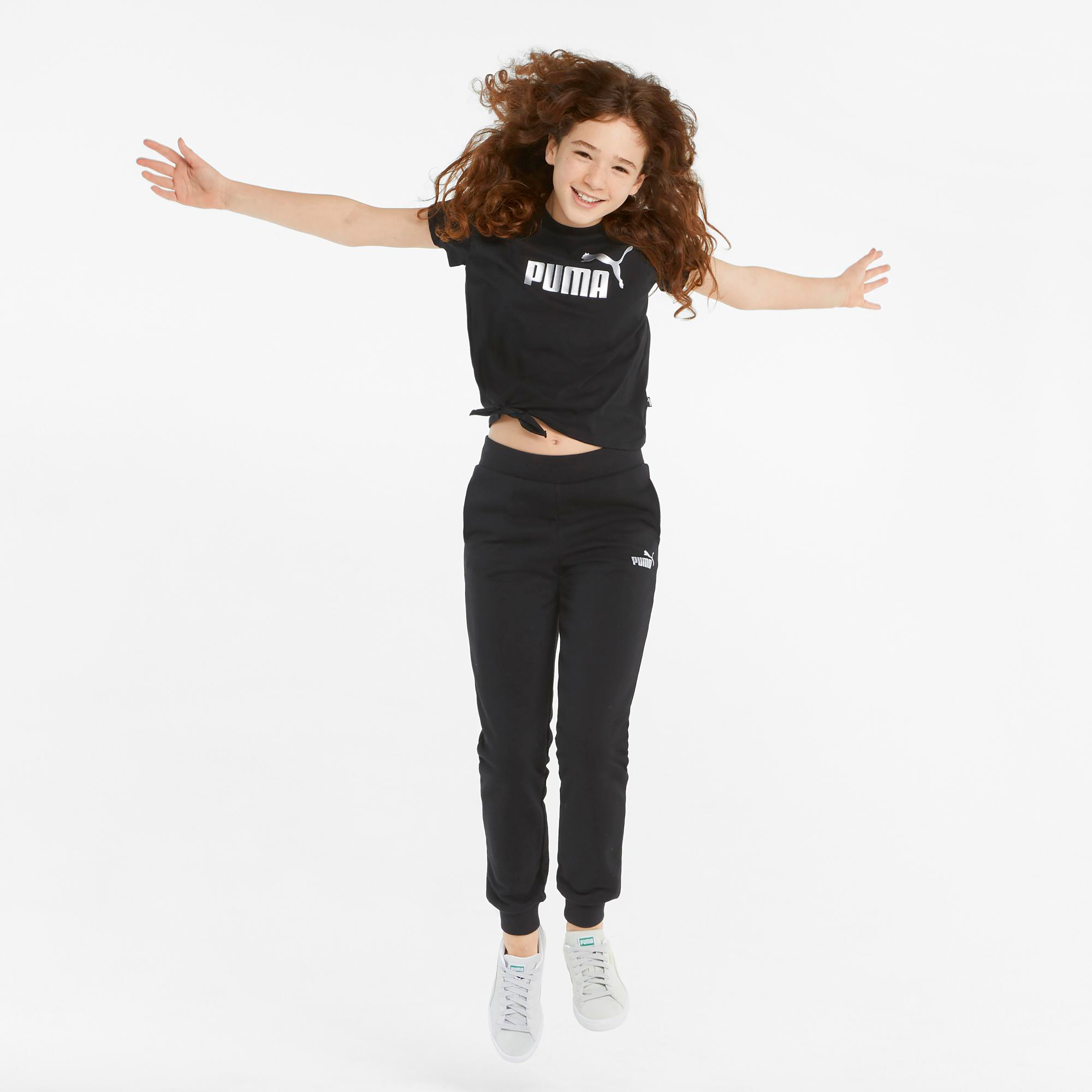 تي شيرت من بوما إيسينشال لوجو نوتيد للأطفال 84695601-sports-girls-clothing-tops-image-2
