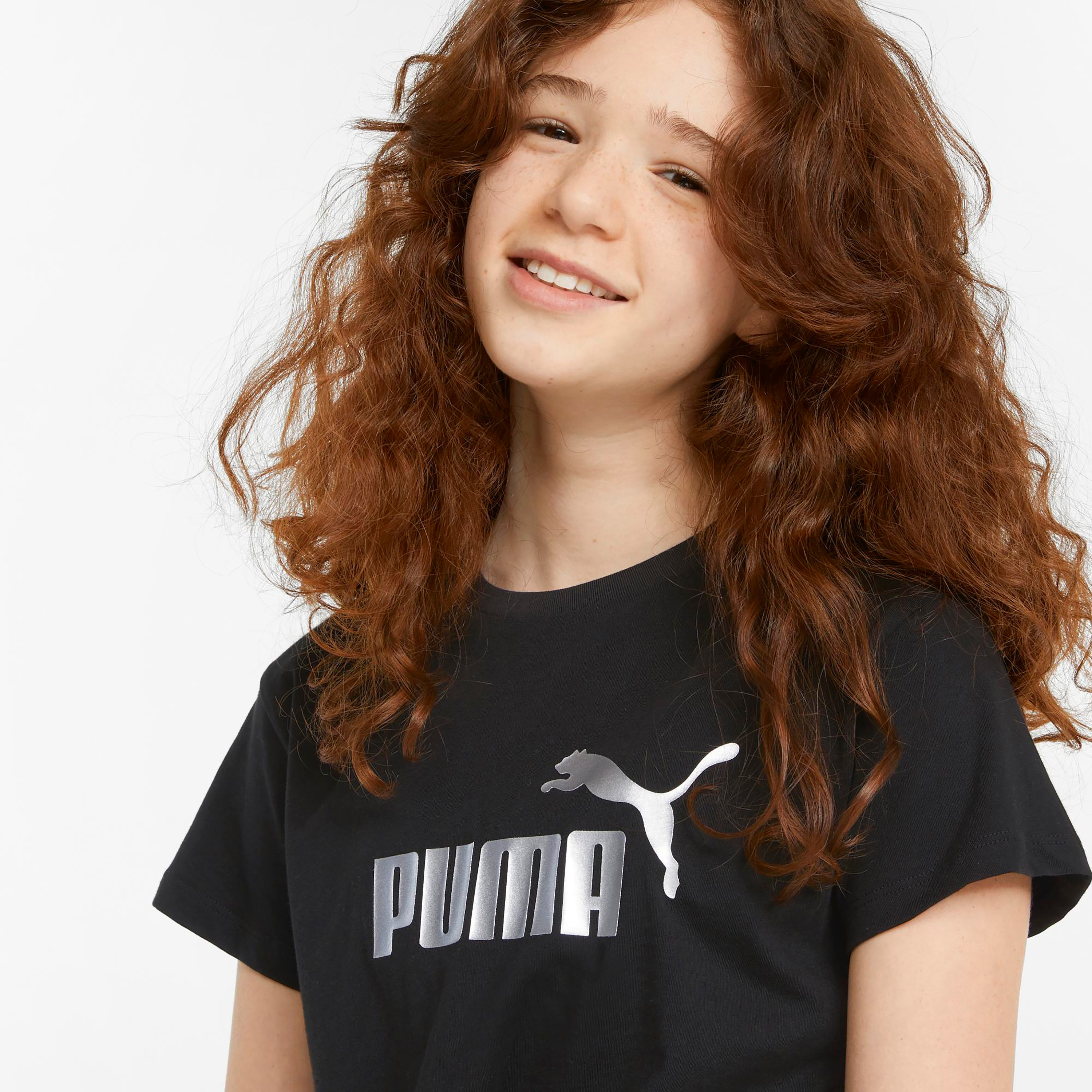 تي شيرت من بوما إيسينشال لوجو نوتيد للأطفال 84695601-sports-girls-clothing-tops-image-3