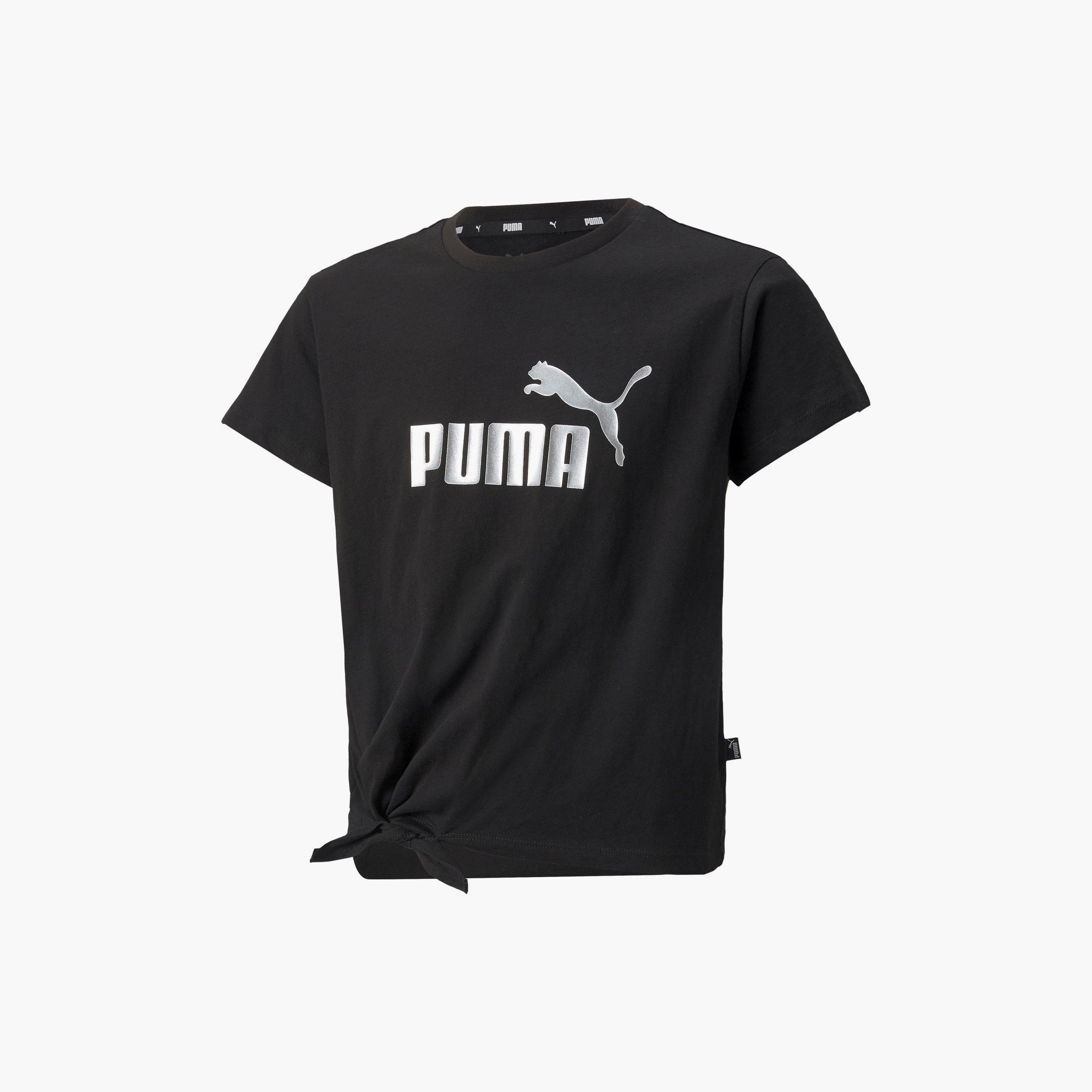 تي شيرت من بوما إيسينشال لوجو نوتيد للأطفال 84695601-sports-girls-clothing-tops-image-5