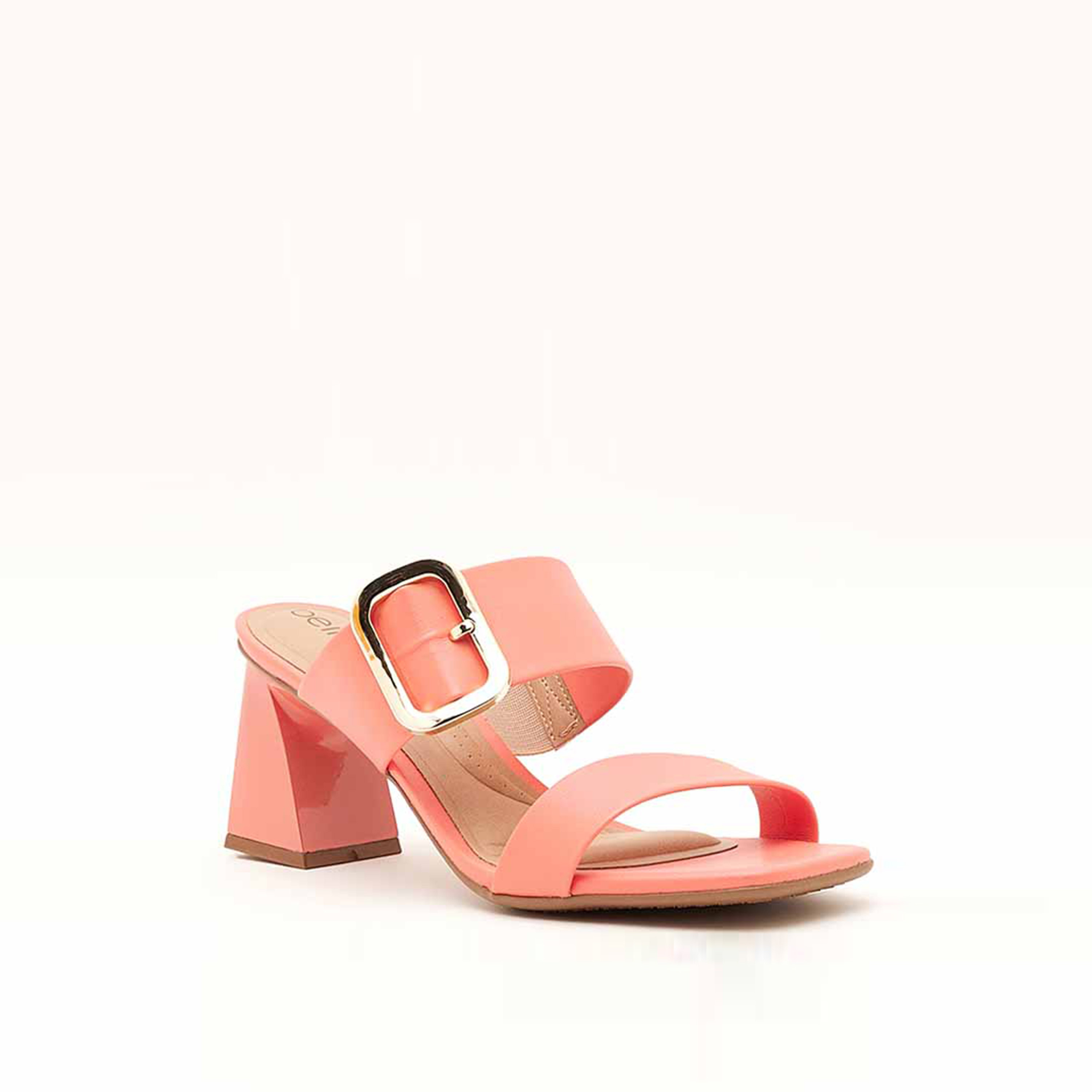 Beira Rio by Geoomnii  Women's Slip On Barrettt Block Heels | 8471-101-9569-87145      -women-shoes-heels-image-1