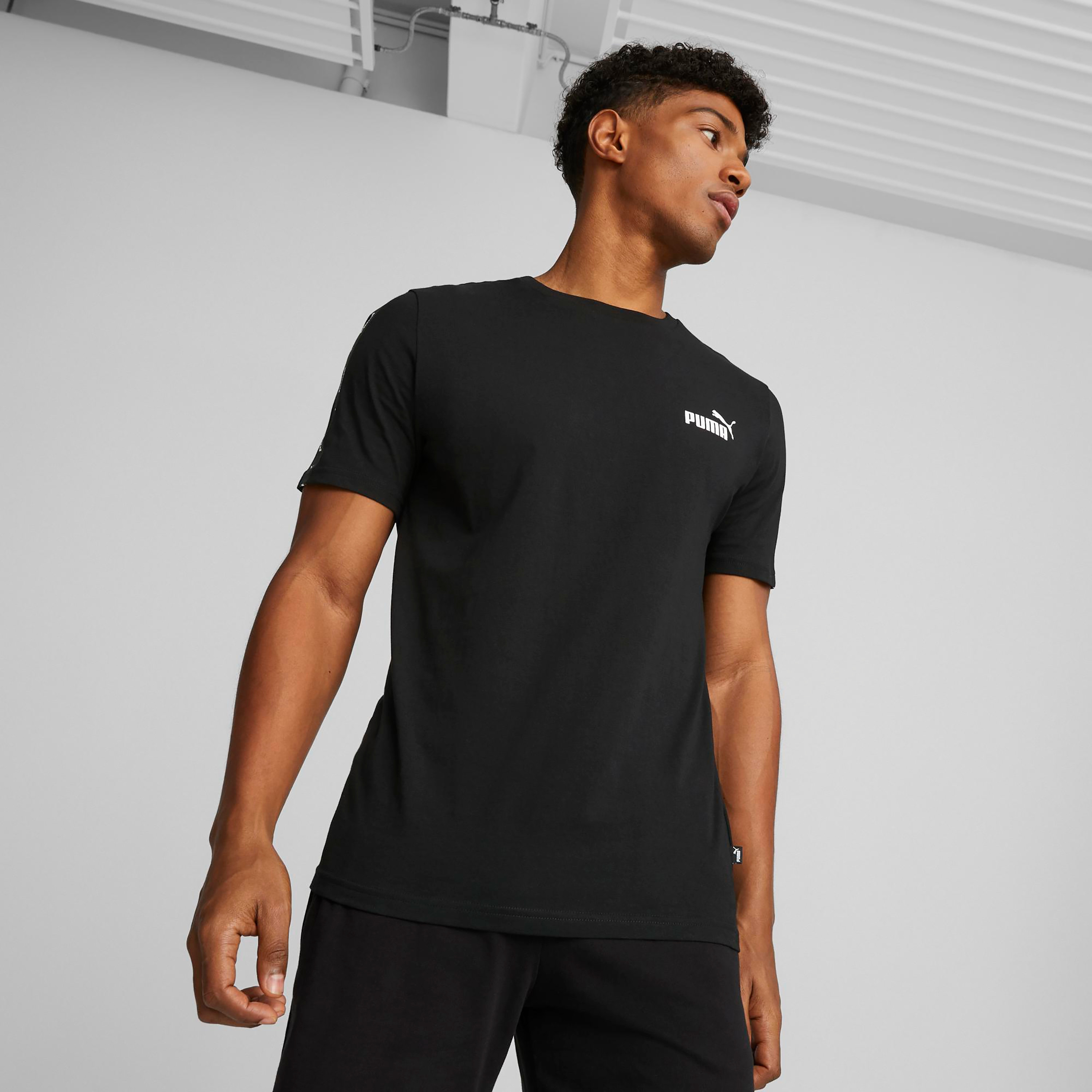 Puma Men's ESS+ Tape T-Shirt | OE-men-clothing-sportswearandactivewear-tshirtsandpolos-image-1