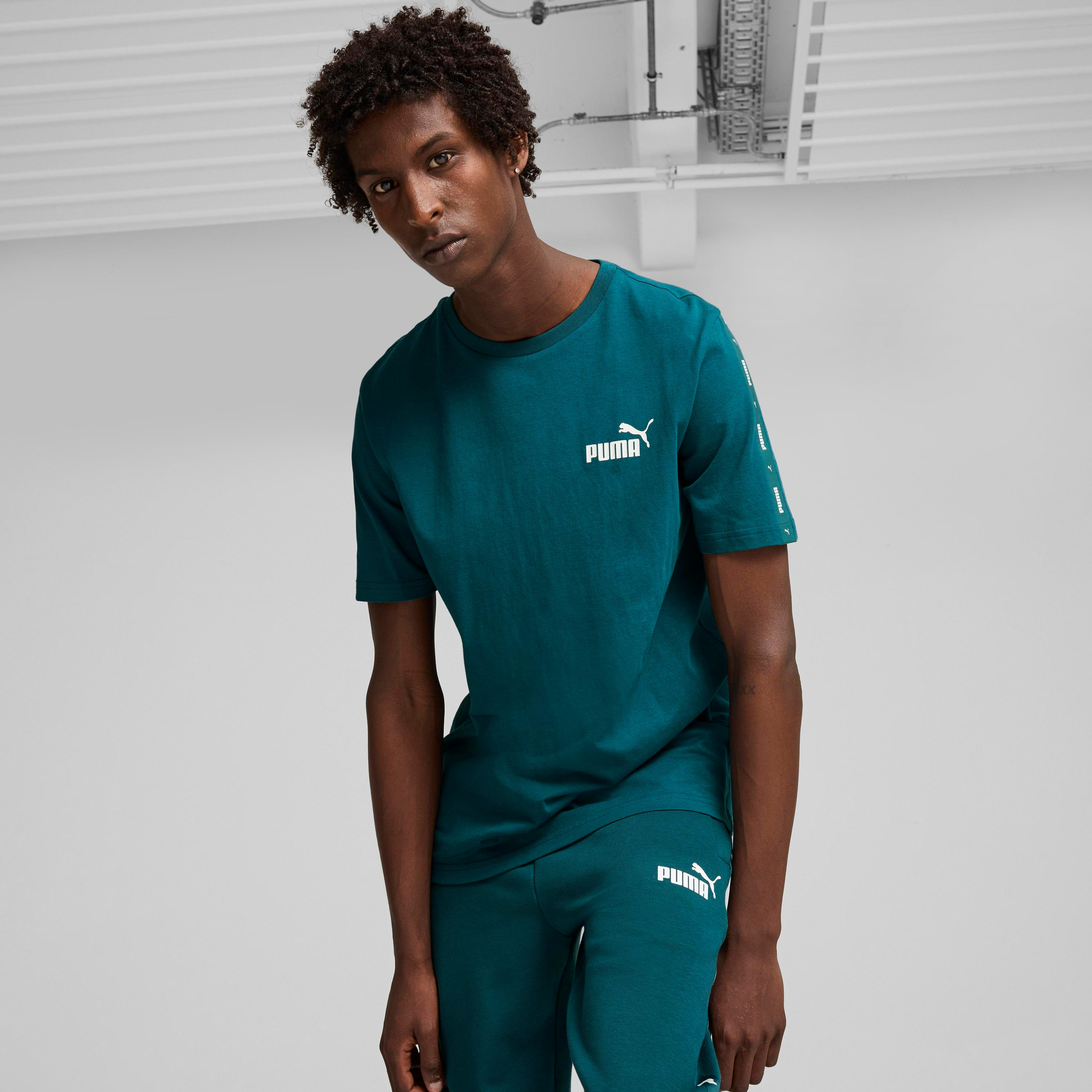 Puma Men's ESS+ Tape T-Shirt | OE-men-clothing-sportswearandactivewear-tshirtsandpolos-image-1