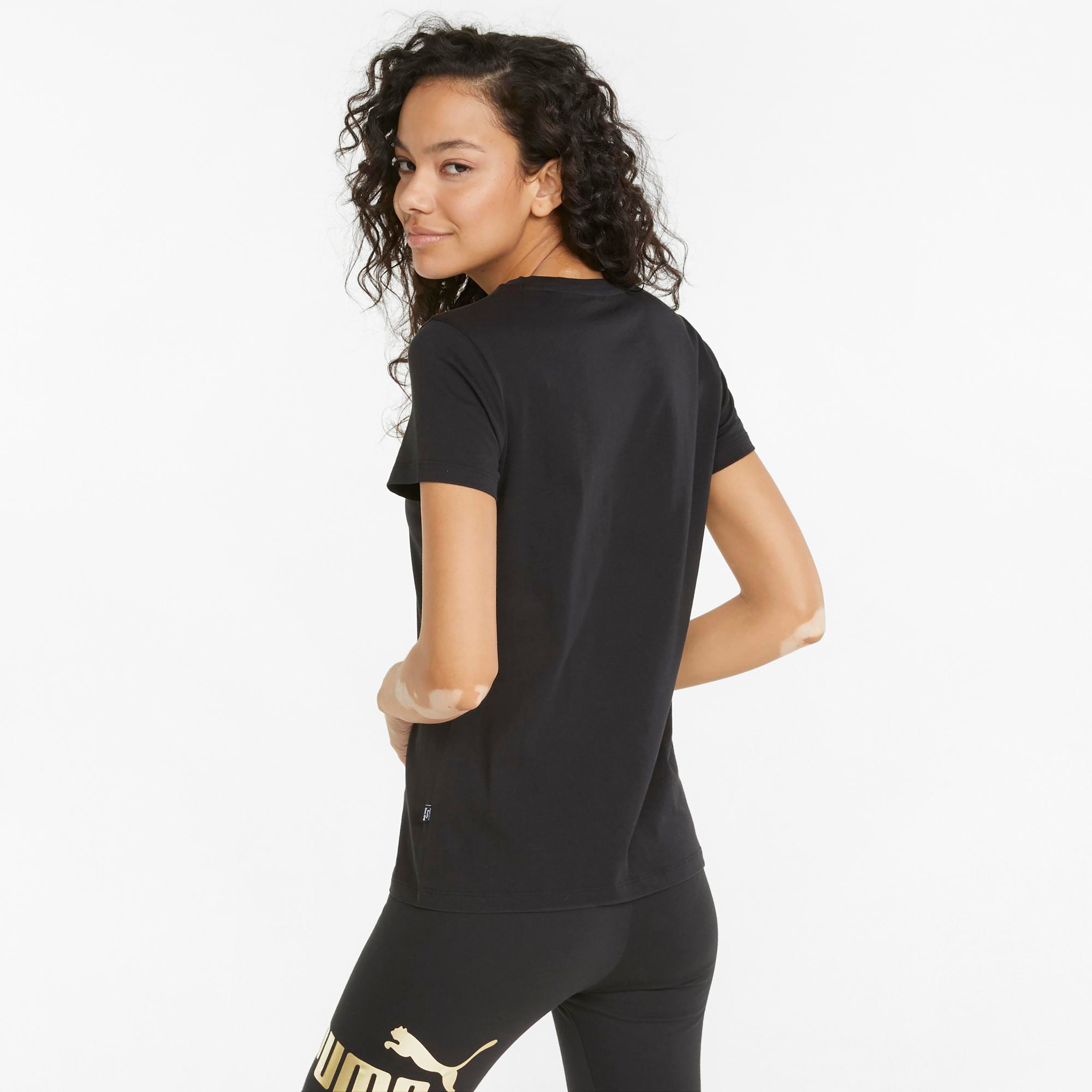 تي شيرت نسائي من بوما إي إس إس+ ميتاليك لوجو 84830301-sports-women-clothing-tshirtsandvests-image-2