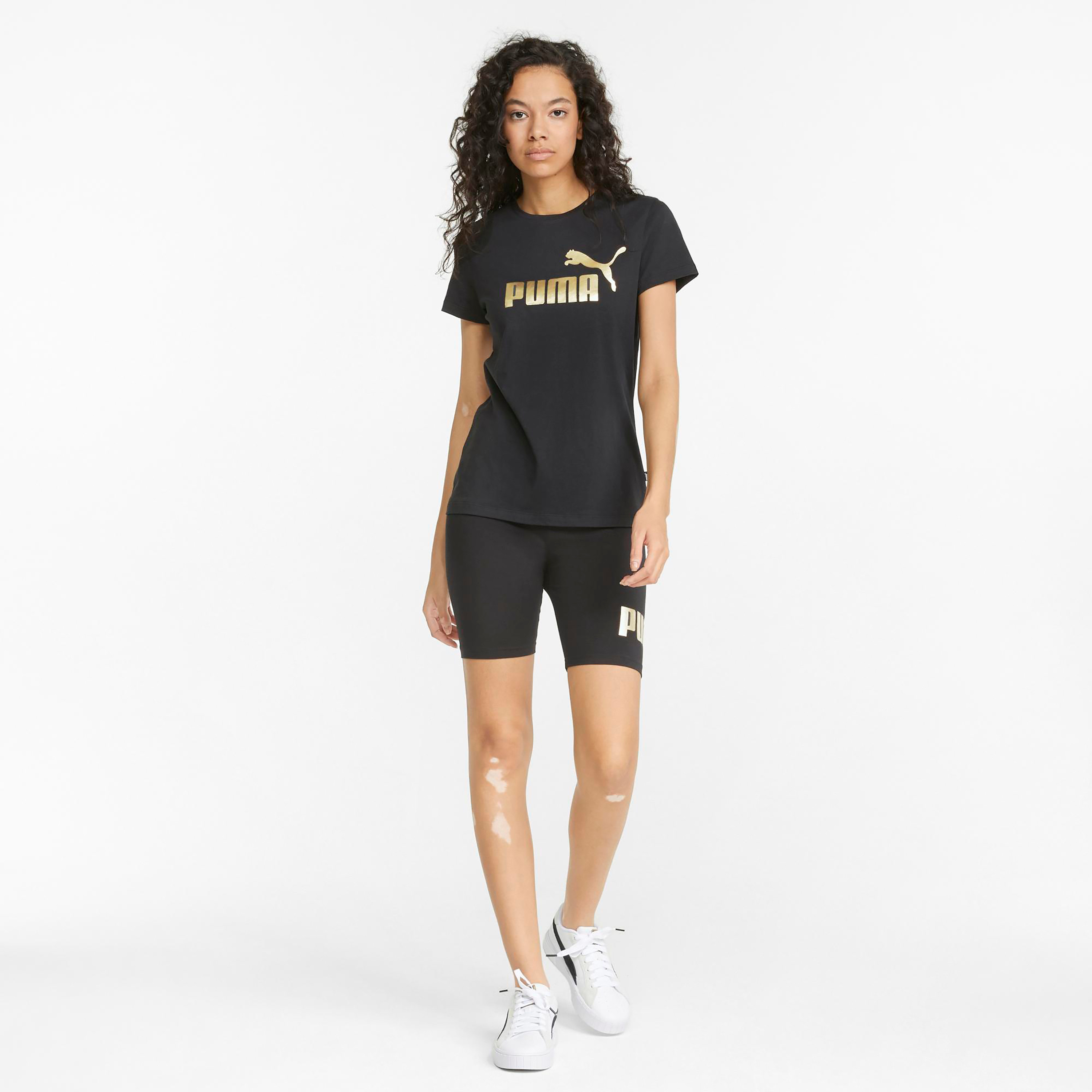 Puma Ess+ Metallic Logo Women T-Shirt 84830301-sports-women-clothing-tshirtsandvests-image-5