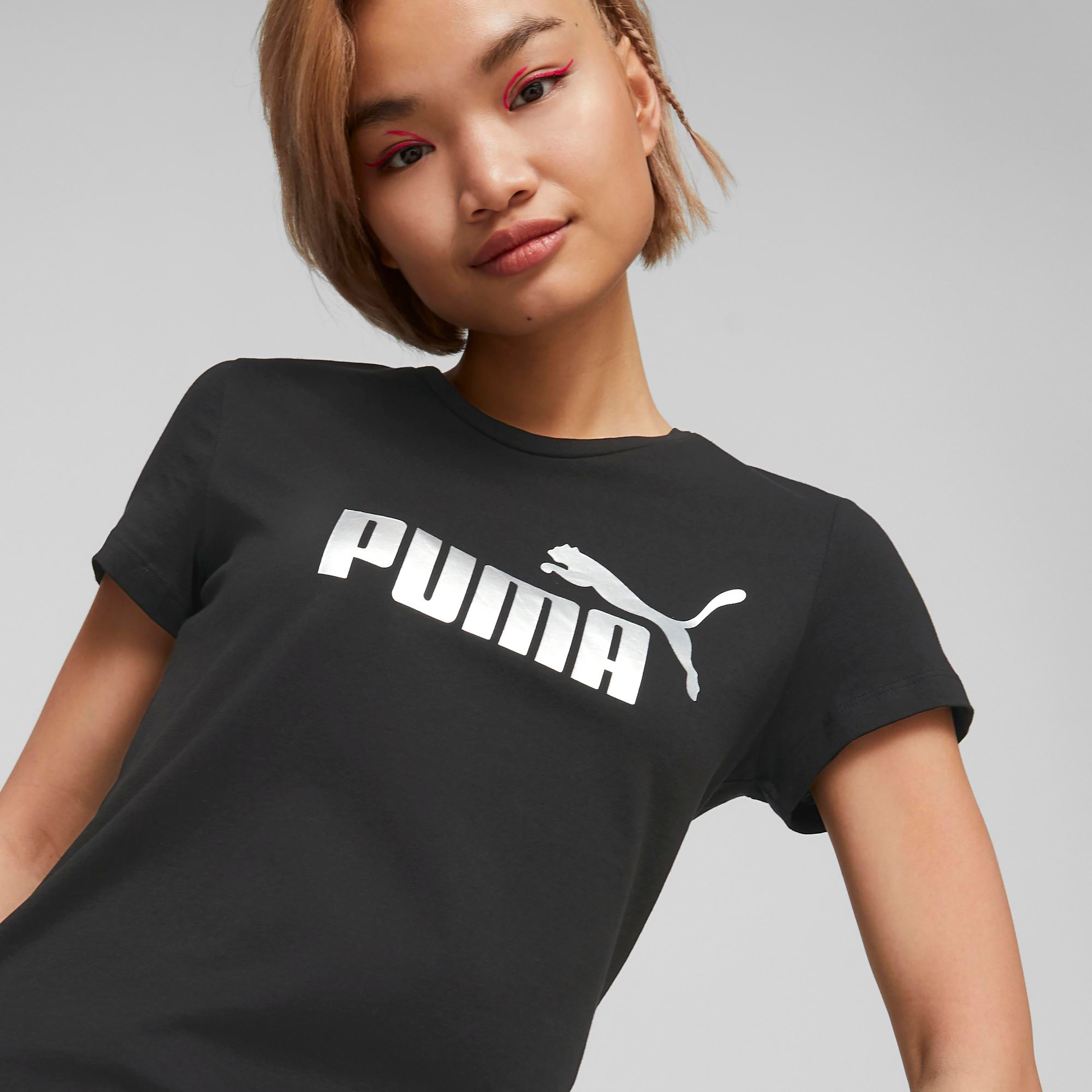 تيشيرت إي اس اس+ للسيدات شعار ميتاليك من بوما 84830351 | OE-sports-women-clothing-tshirtsandvests-image-3