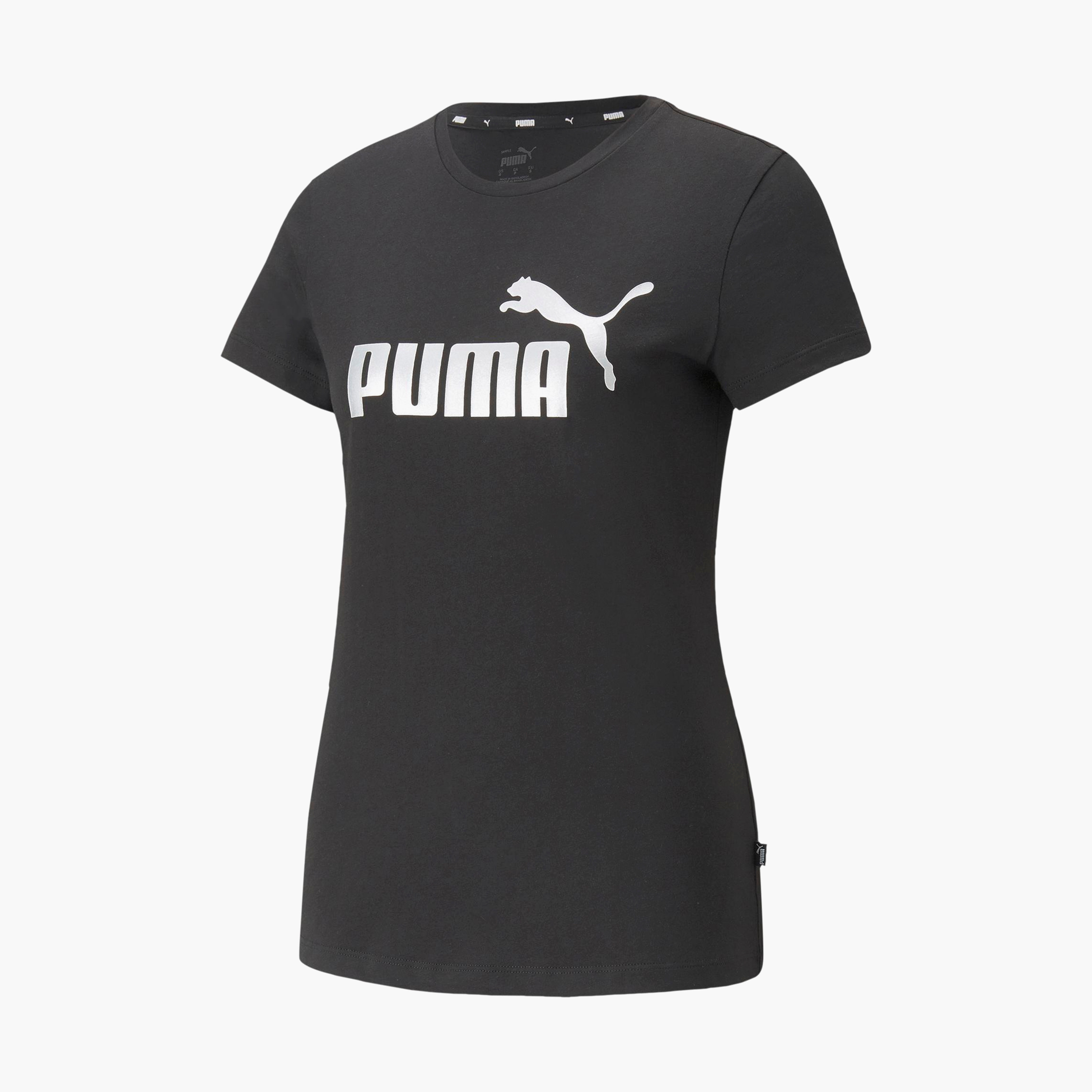 Puma Women's ESS+ Metallic Logo T-Shirt 84830351 | OE-women-clothing-tshirts-image-6