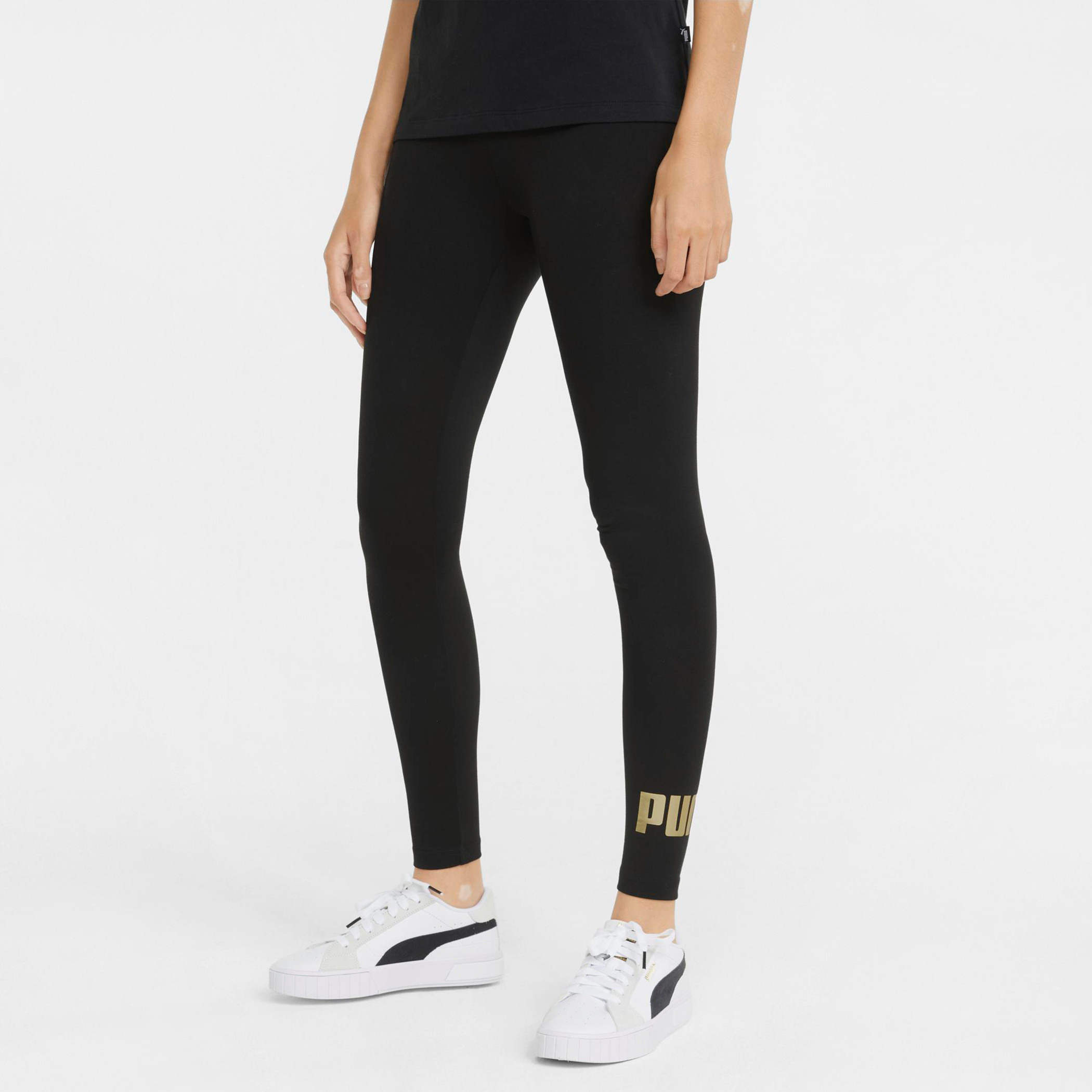 طماق بشعار نسائي من بوما إيس+ ميتاليك-women-clothing-bottoms-leggings-image-1