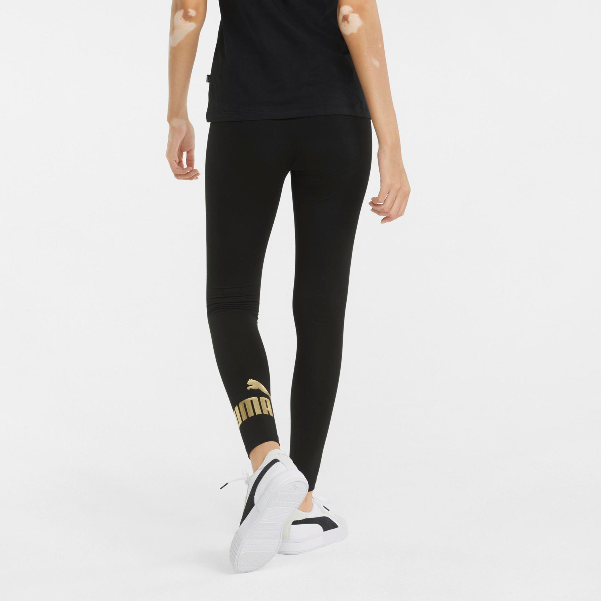 طماق بشعار نسائي من بوما إيس+ ميتاليك-women-clothing-bottoms-leggings-image-2