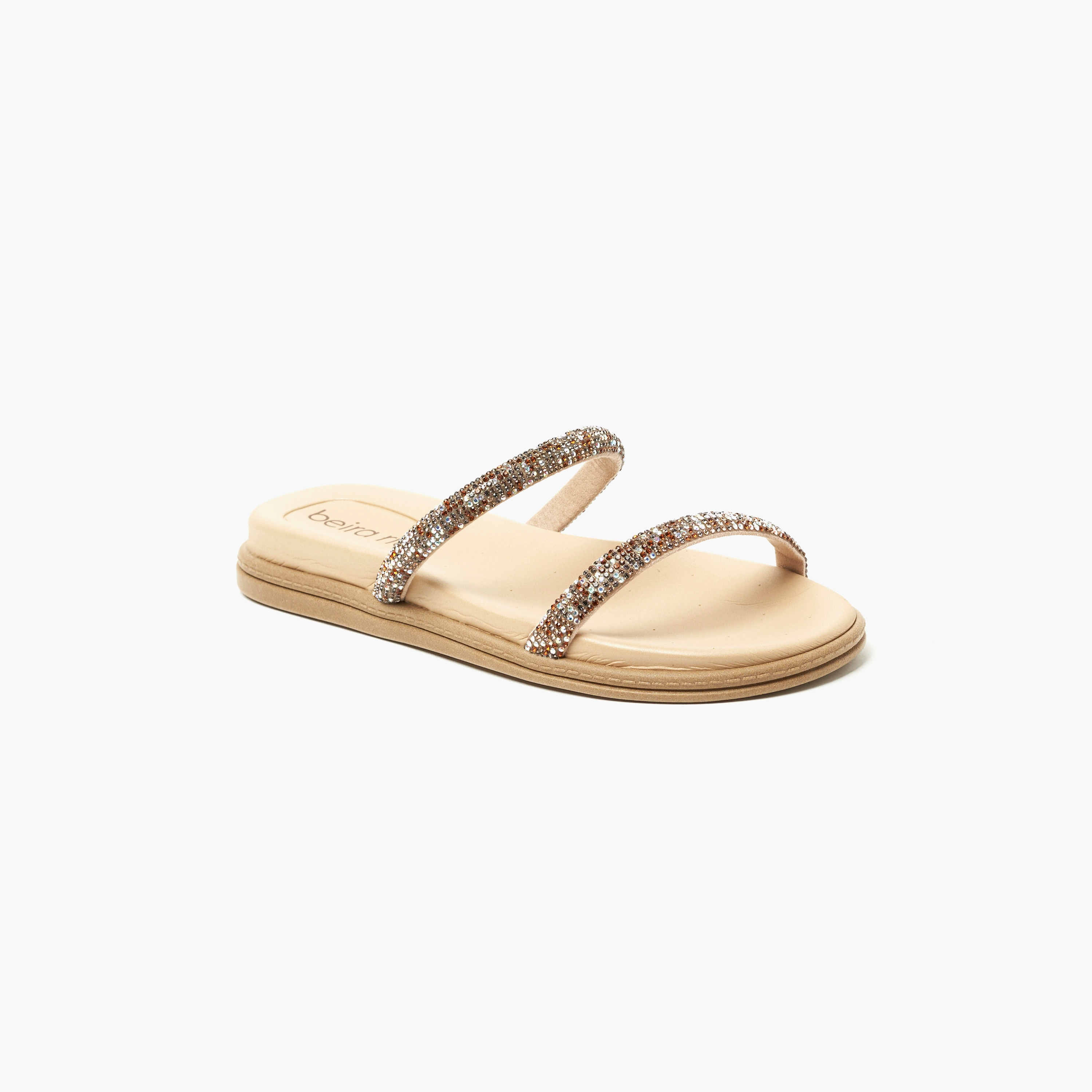 صندل نسائي شرائح مسطح مع لمسة من الكريستال من بيرا ريو | 8488-105-7551-women-shoes-sandals-flats-image-1