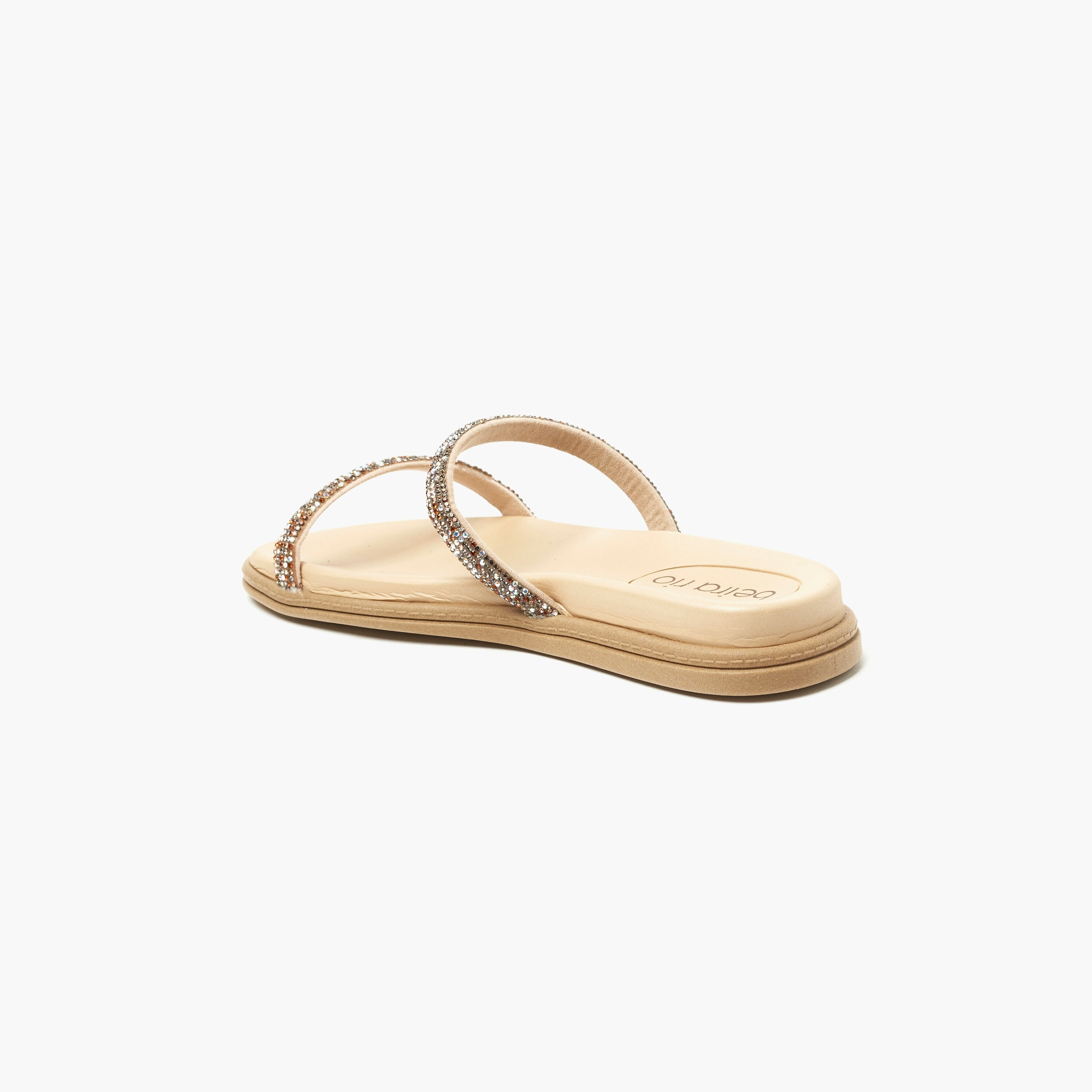 صندل نسائي شرائح مسطح مع لمسة من الكريستال من بيرا ريو | 8488-105-7551-women-shoes-sandals-flats-image-3