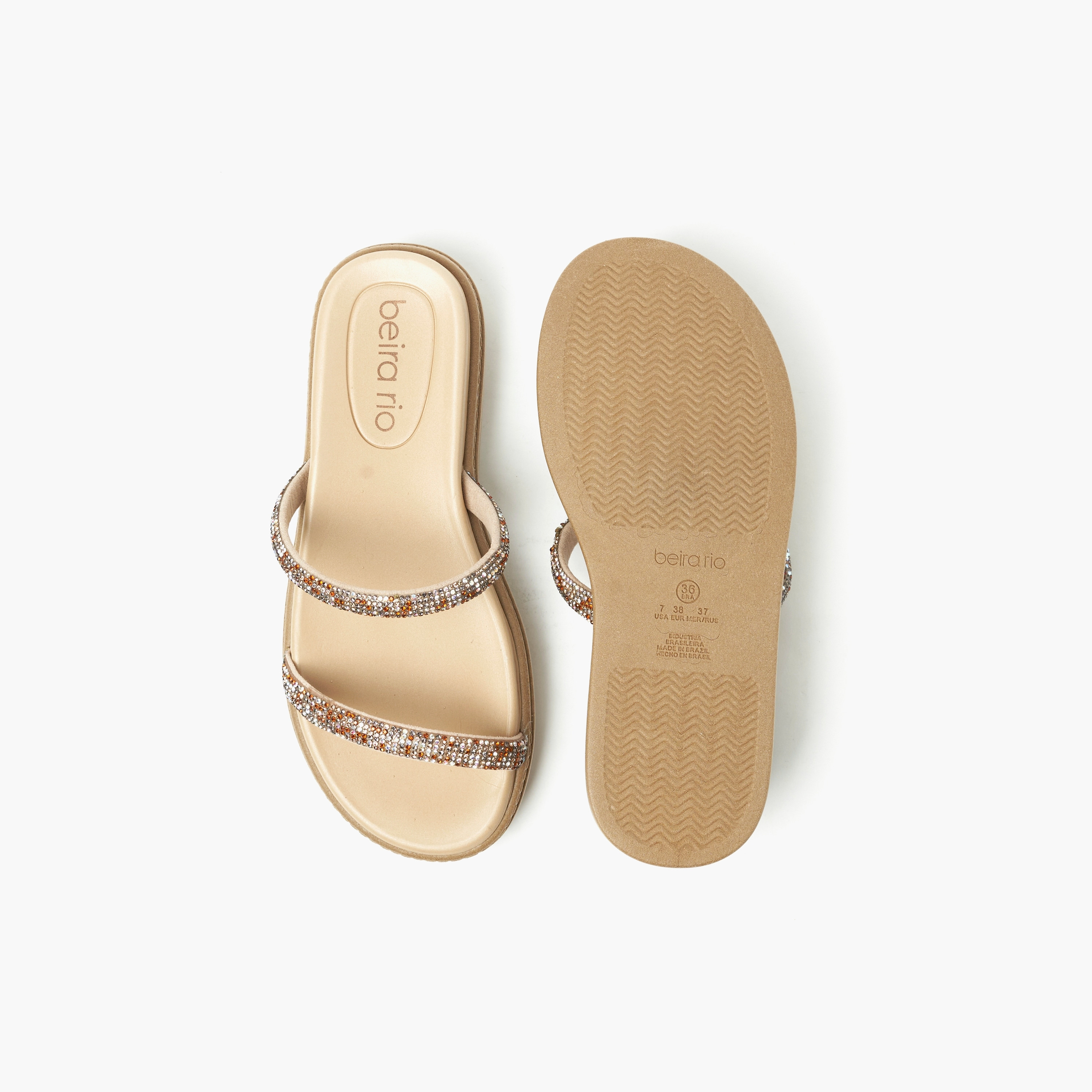 صندل نسائي شرائح مسطح مع لمسة من الكريستال من بيرا ريو | 8488-105-7551-women-shoes-sandals-flats-image-4
